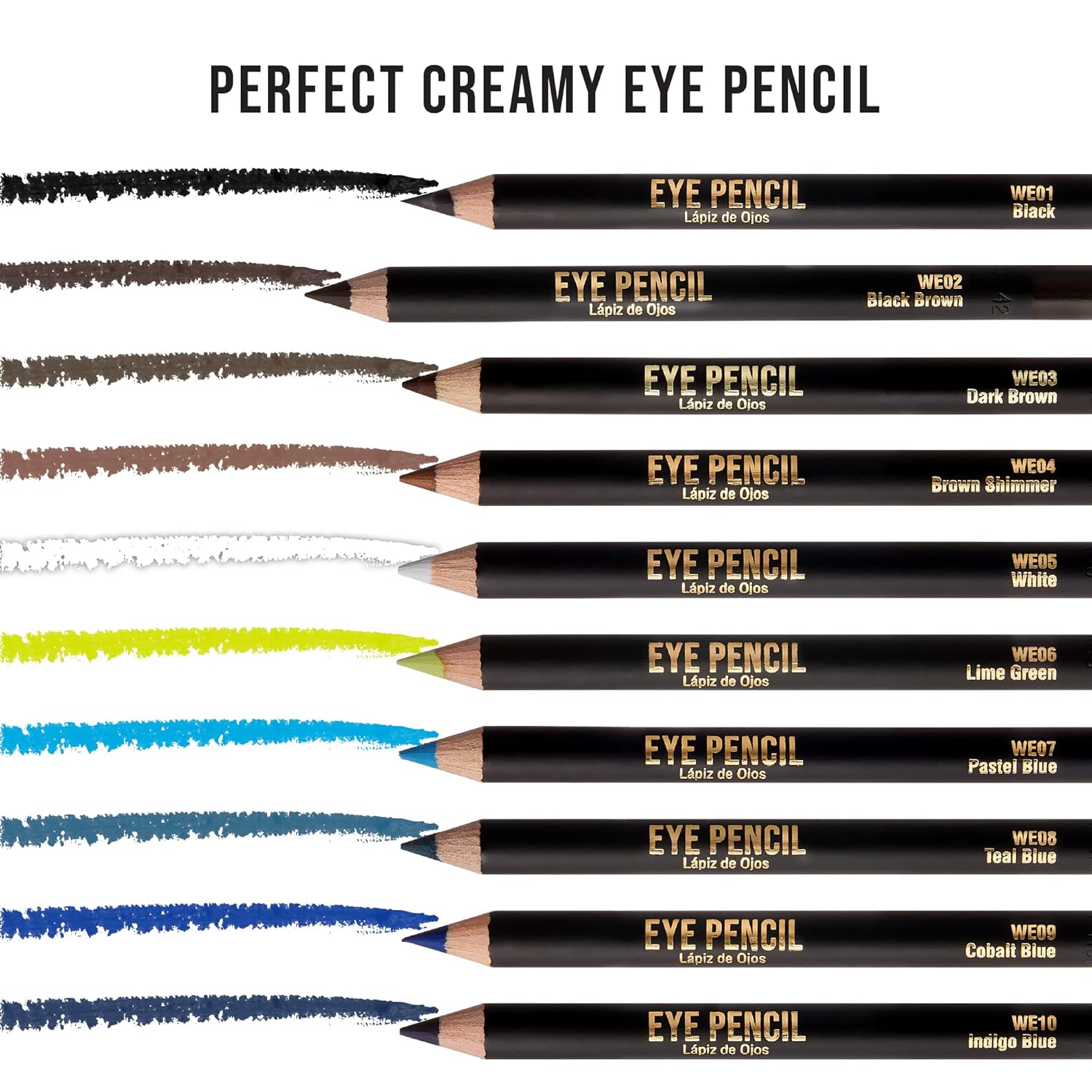 Pro Slim Eye Pencil Black Brown Creamy Soft Water-Resistant Long-Lasting Color 0.02 oz - Image 6