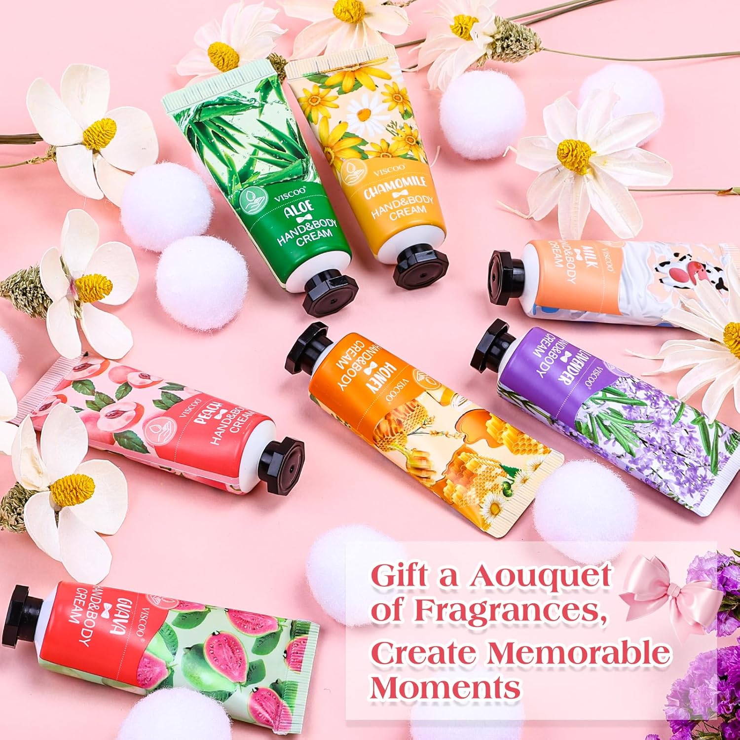 7 Pack Hand Cream Gifts Set for Women,Teacher Appreciation Gifts,End of Year Teacher Gifts,Graduation Gifts,Bridesmaid Gifts,Mom Gifts,Thank You Gifts,Moisturizing Hand Lotion Travel Size - Image 6