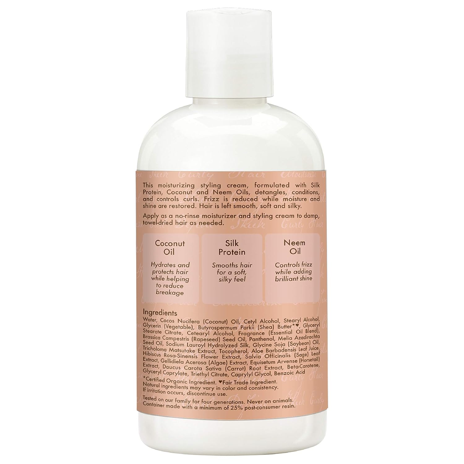 SheaMoisture Coconut Hibiscus Curl Styling Milk 8 oz for Thick Defined Curls - Image 2