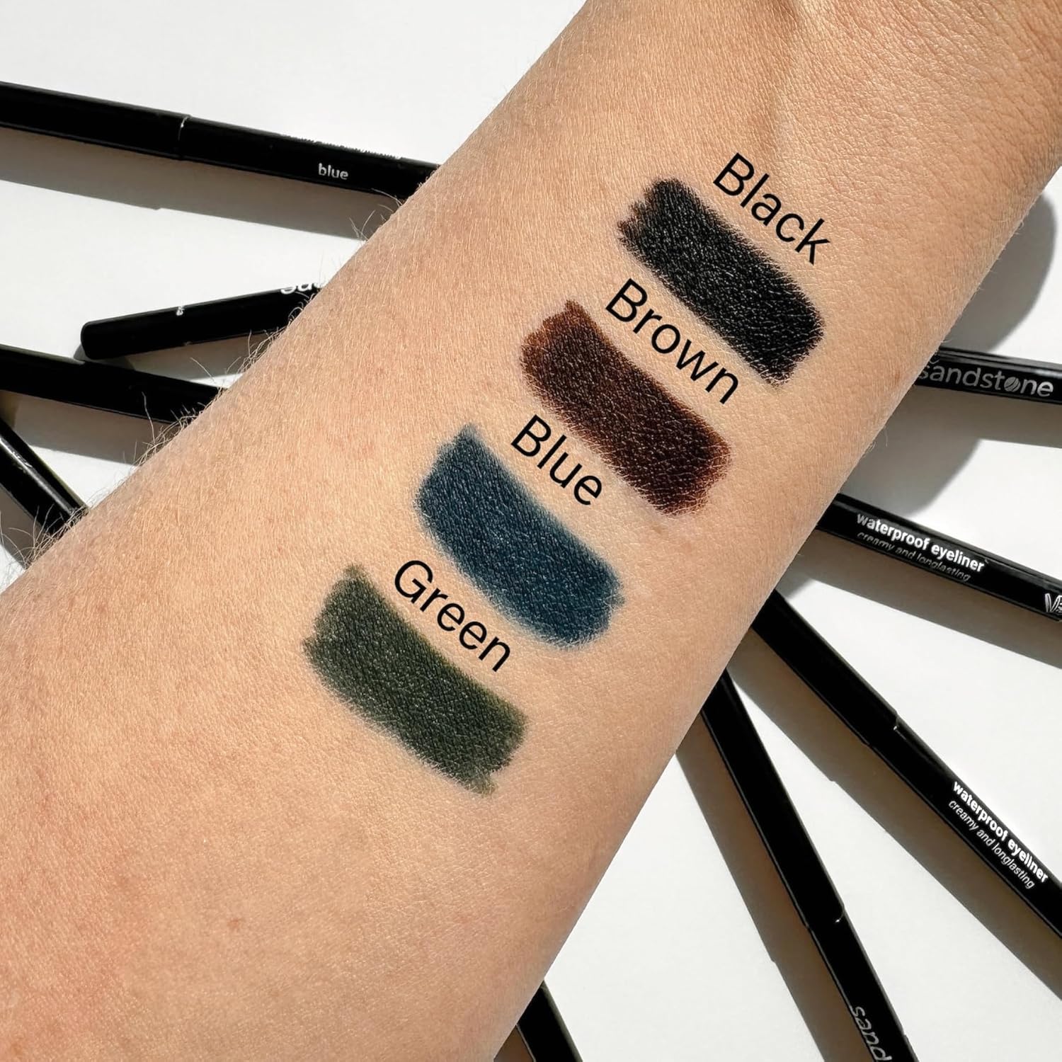 Waterproof Eyeliner Pencil - Vegan Hypoallergenic for Sensitive Eyes - Smudge Proof Gel Makeup (Black) - Image 4