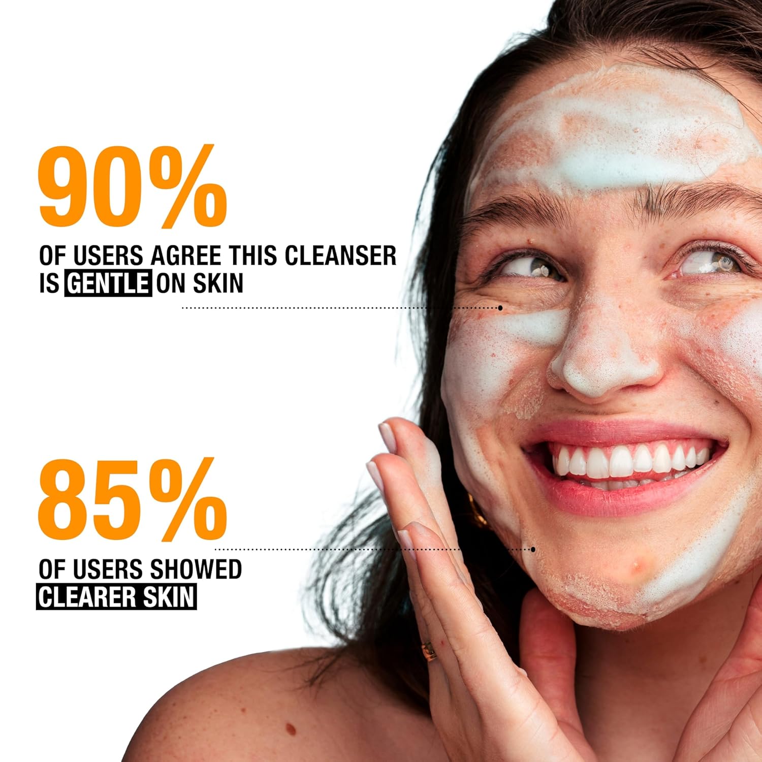 Neutrogena Oil-Free Acne Face Wash, Sensitive Skin Facial Cleanser with 2% Salicylic Acid Acne Treatment, Daily Fragrance Free Face Wash for Acne Prone Skin, 9.1 fl oz - Image 6