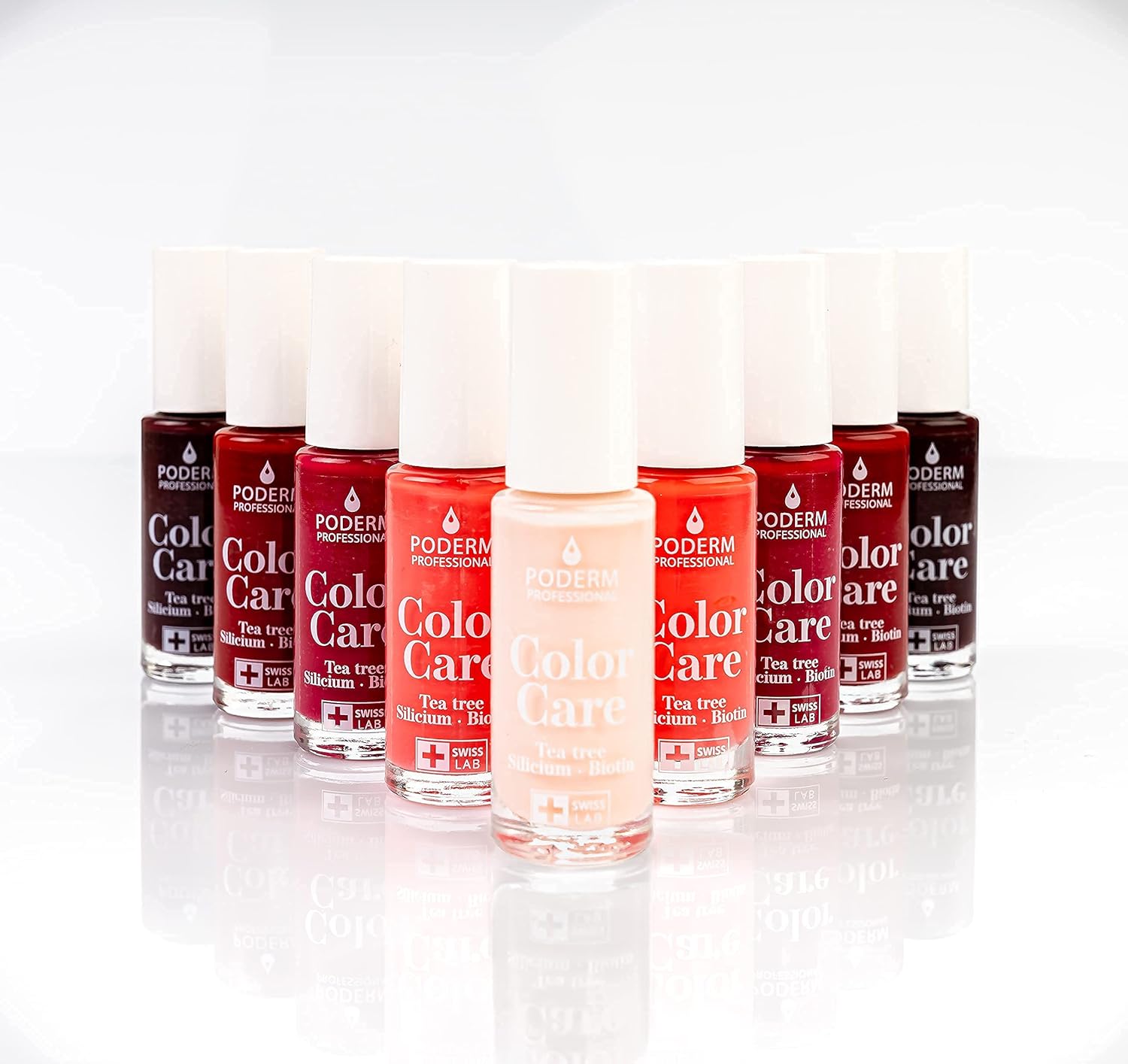PODERM Coral Pink Nail Polish - Vegan, Natural Ingredients, Tea Tree Enriched, For Hands & Feet - Image 3