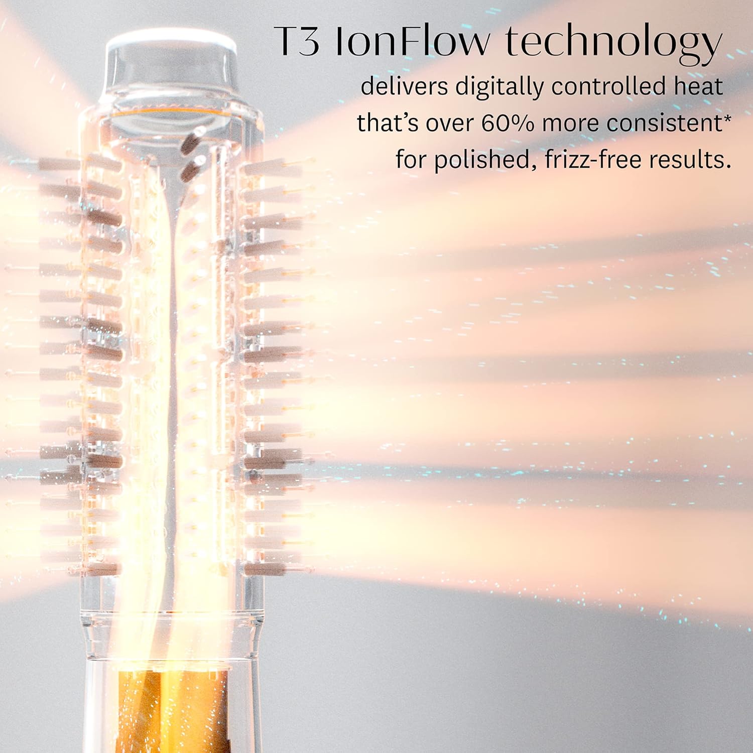 T3 AireBrush Duo Interchangeable Hot Air Blow Dry Brush with Two Attachments � Includes 15 Heat and Speed Combinations, T3 IonFlow Technology, Volume Booster Switch, Lock-in Cool Shot - Image 6