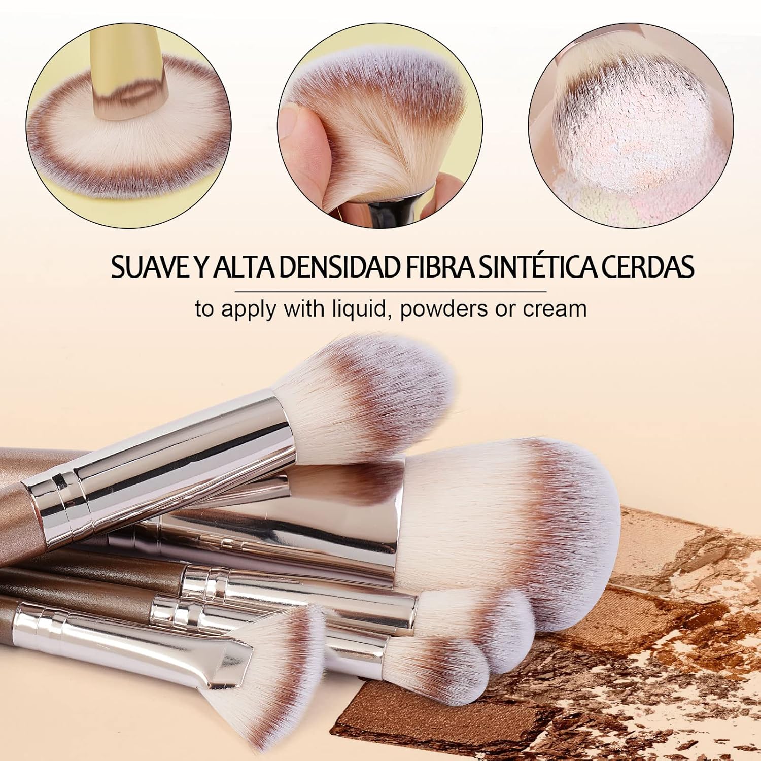 Make up Brushes, 20 Pcs Professional Makeup Brushes Set Foundation Eyeshadow Blush Brush,Travel Kabuki Blending Concealers Face Powder Eye Makeup Brush Sets with Gift box - Image 5