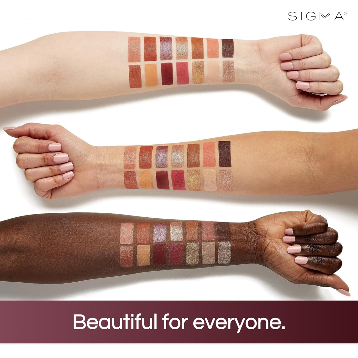 Sigma Beauty Cor-De-Rosa Eyeshadow Palette - 14 Warm Eyeshadow Shades in Matte, Shimmer and Metalic Finishes - Highly Pigmented Vegan Eye Makeup Palette - Clean Beauty Products - Image 7