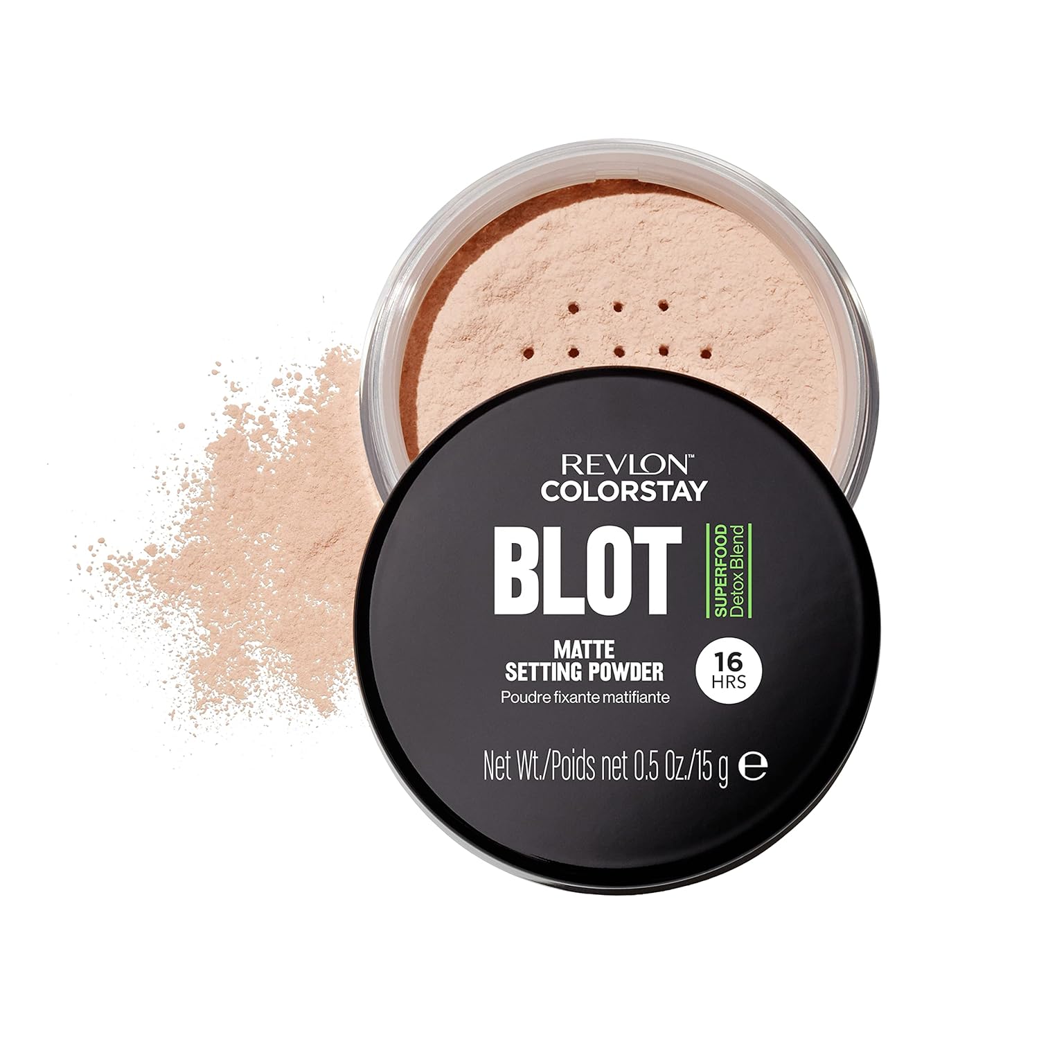 Revlon ColorStay Blot Face Makeup Setting Powder, Mattifying, Blurring & Oil Absorbing, Absorbs Sebum, Blurs Imperfections and Reduces Pore Appearance, 0.5 Oz - Image 2