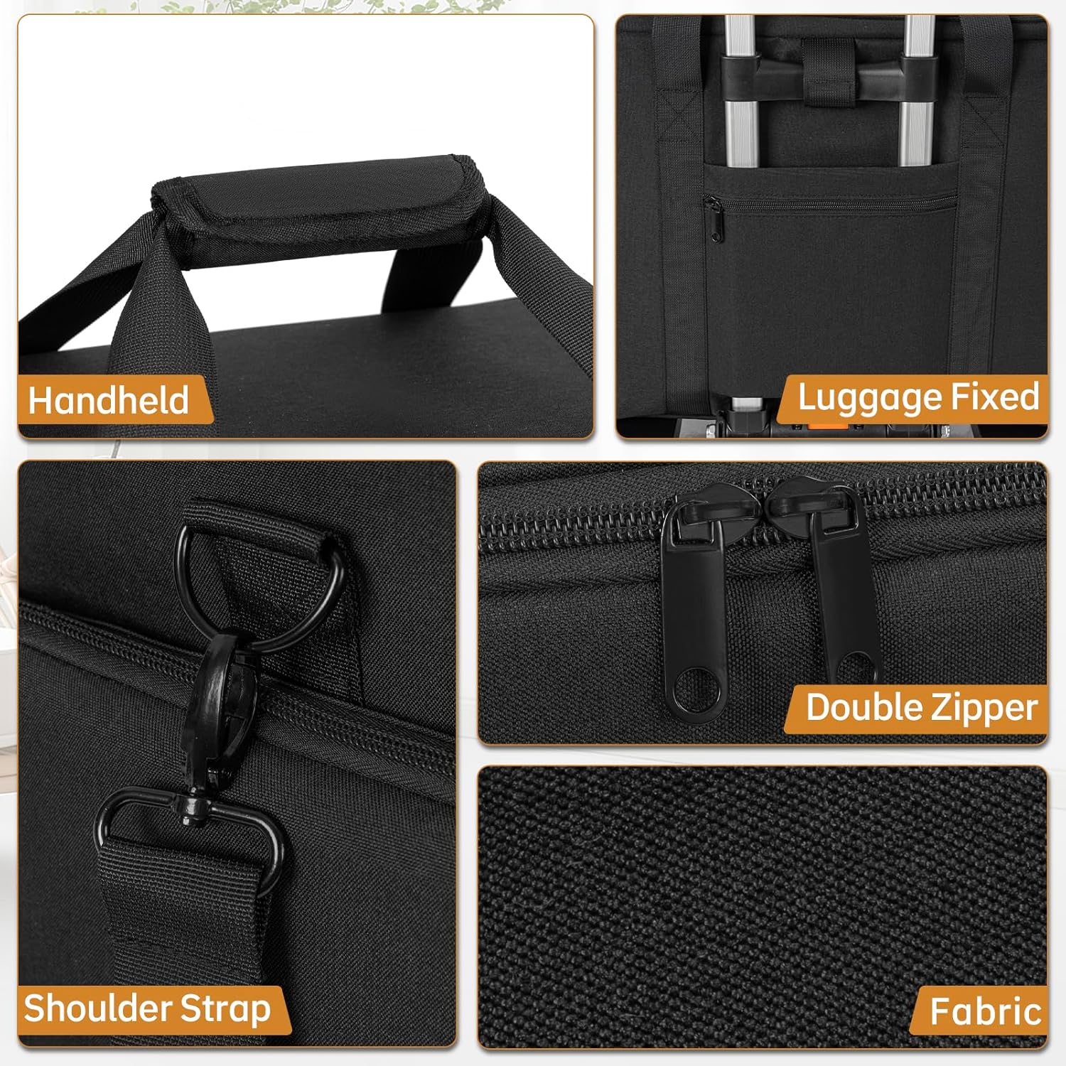 Extra Large Rolling Makeup Case with 4 Removable Pouches,Professional Make up Train Case with Wheels,Travel Cosmetic Bag for Hairstylists Nail Tech Makeup Artist with Detachable Trolley - Image 4