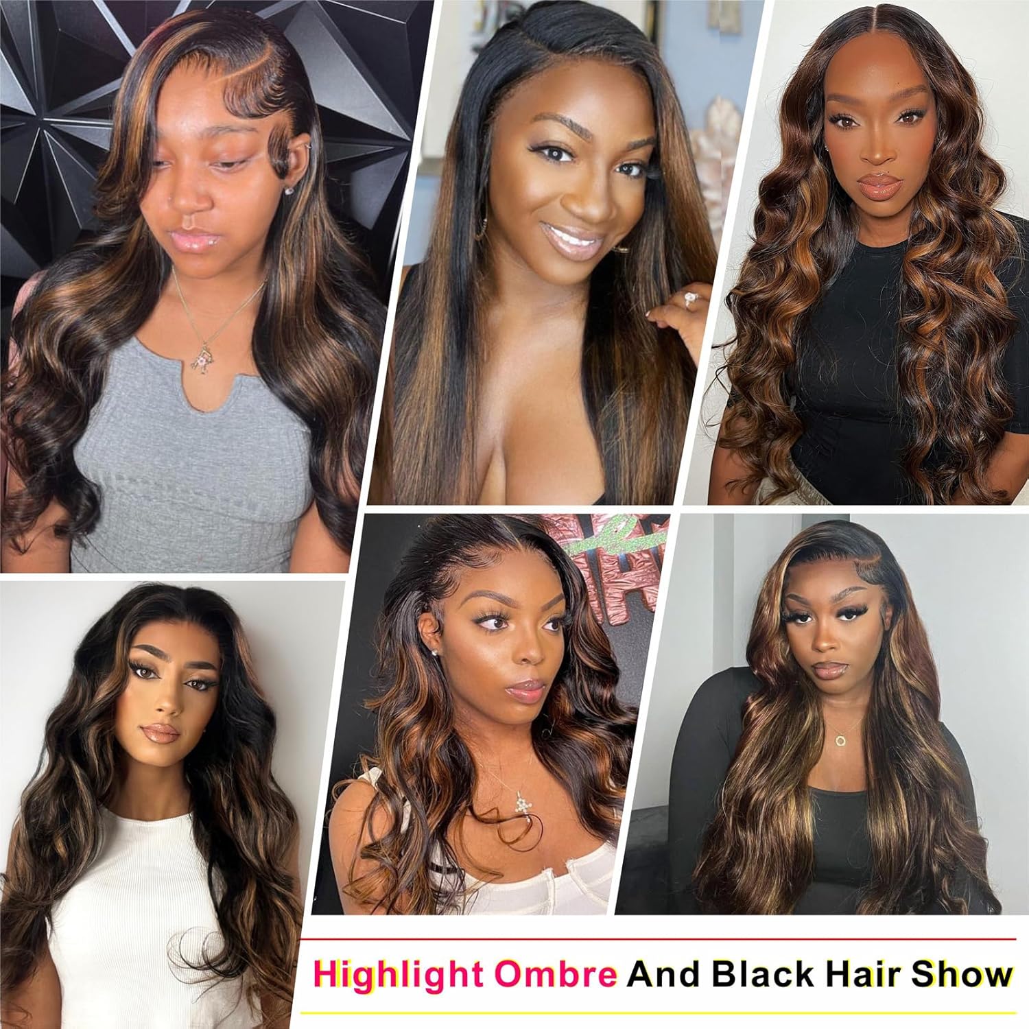 13x6 Ombre Human Hair Lace Front Wig 1B/30 Highlight 26 Inch Body Wave 180% Density HD Transparent - Image 7