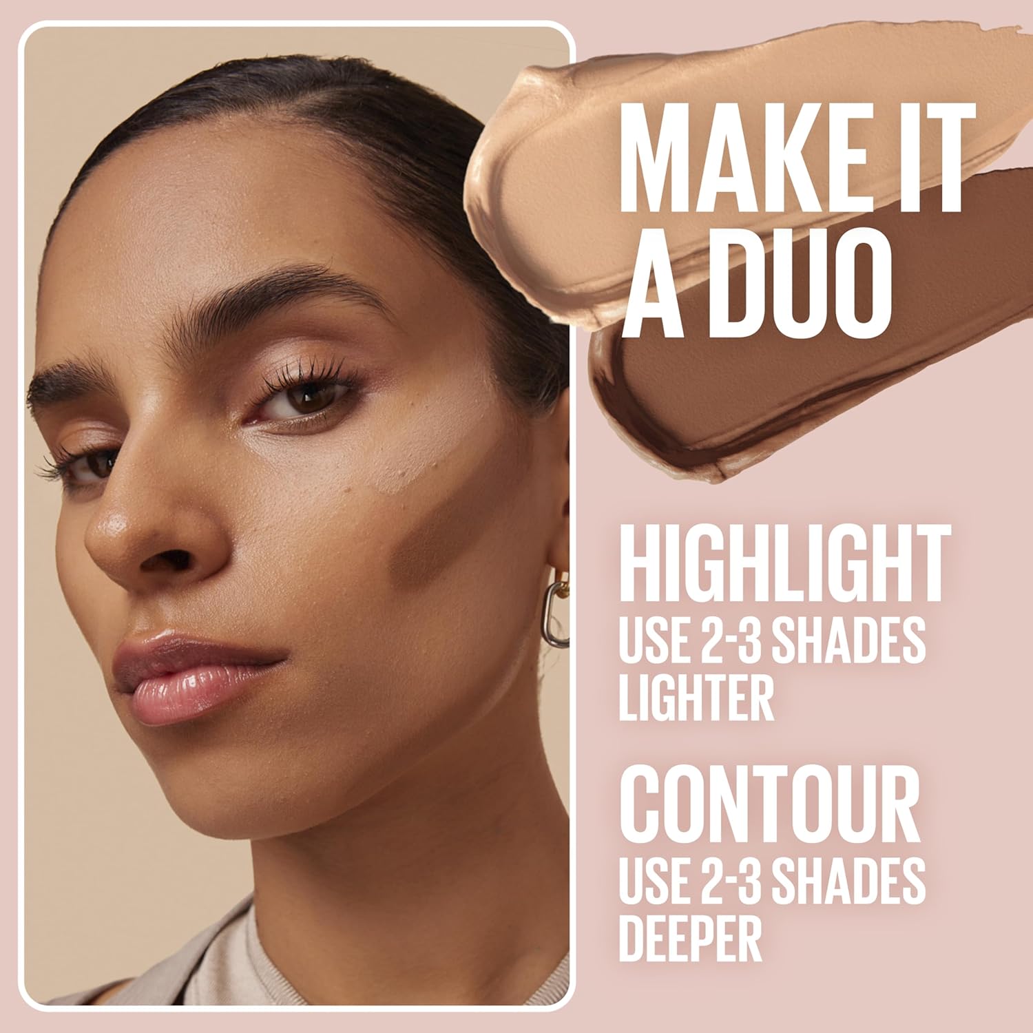 Maybelline Lifter Stix Multi-Use Face Stick - Contour, Bronzer, Concealer and Foundation Stick, All-In-One Creamy Face Makeup with Cranberry Seed Oil, 20, 1 Count - Image 7