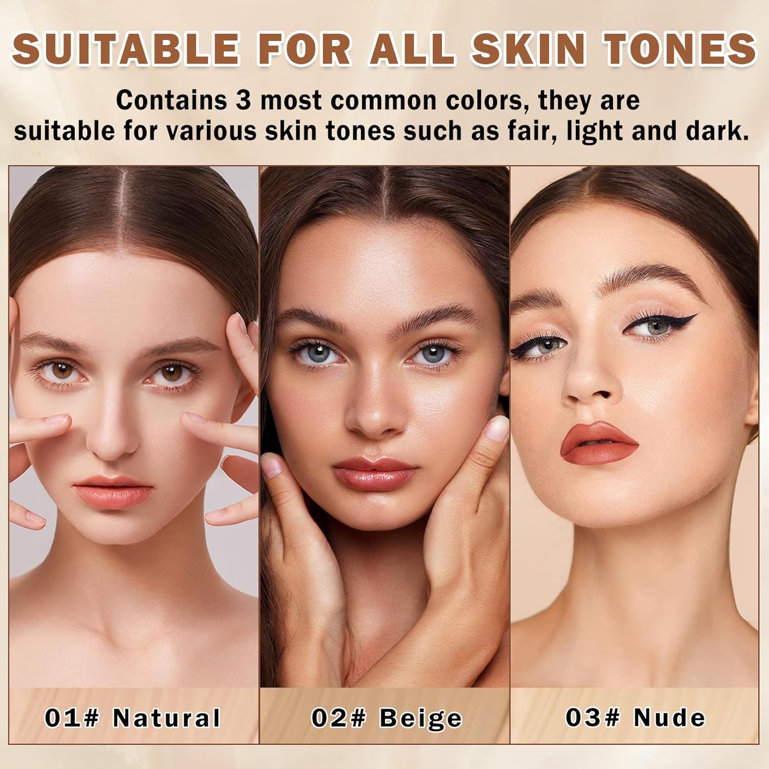 Air Brush Makeup Foundation,Flawless Airbrush Foundation for Older Women,Teenagers,Middle-aged and Mature Skin,Lightweight Moisturizing,Buildable Coverage for Smooth Radiant Skin (02 Beige) - Image 7