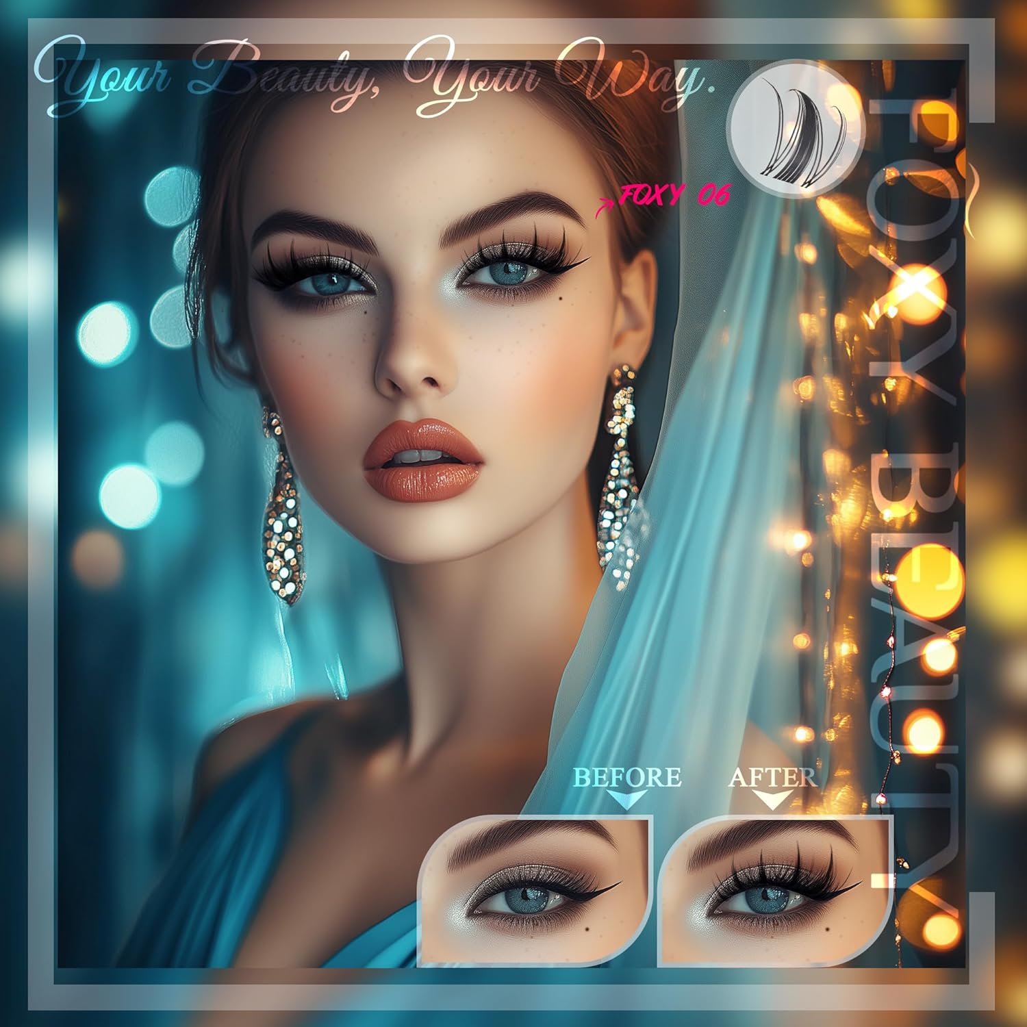 Vasa Muse 432pcs Lash Clusters Kit - Wispy Natural & Manga Spiky Lash Cluster Invisible band 8-16mm Eyelash Clusters Kit D Curl Lash Extension Kit WideSpan with Bond and Seal for Starter DIY at Home - Image 11