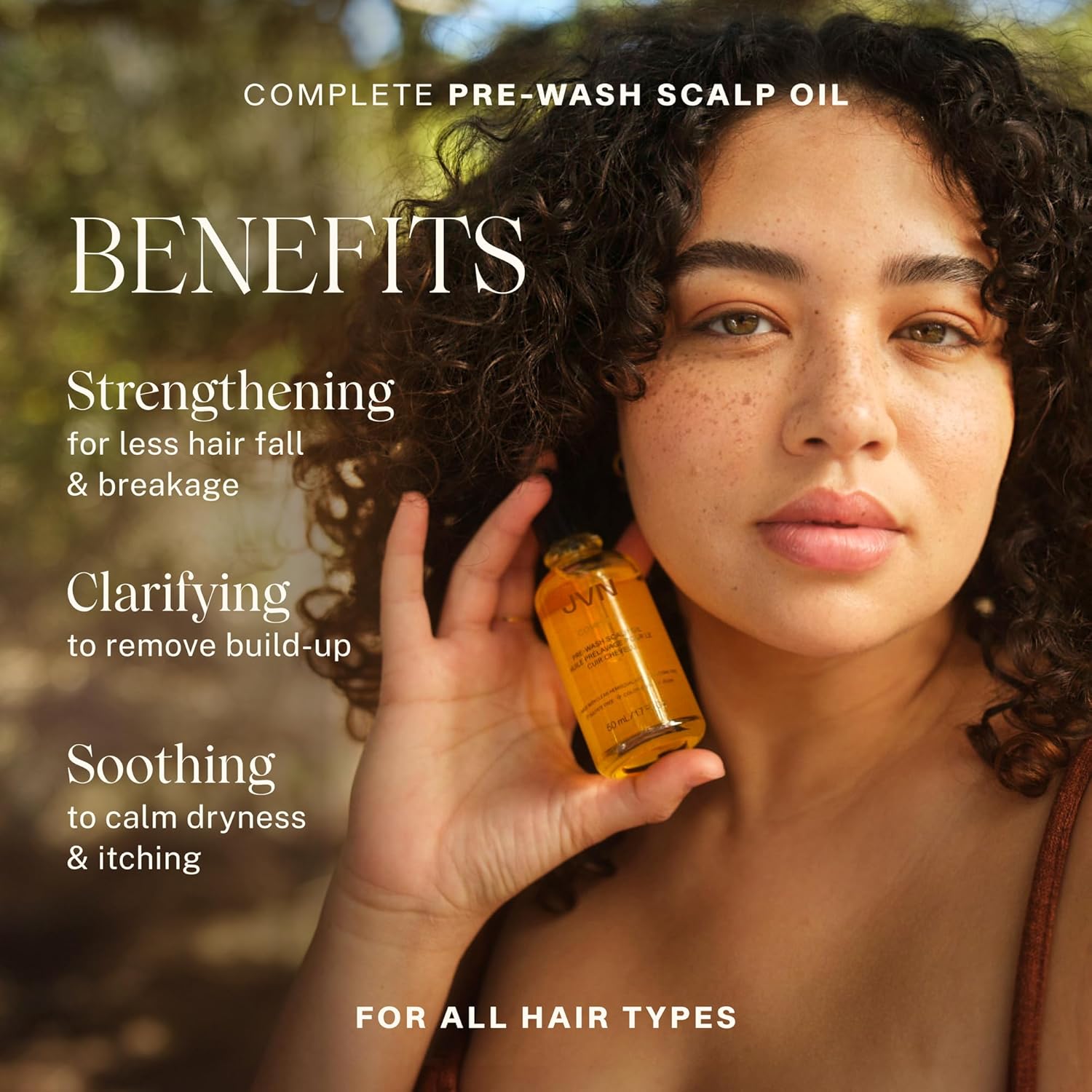 JVN Complete Hair and Scalp Oil With Rosemary, Dry Scalp and Dry Hair Oil for All Hair Types, Silicone-Free, 1.7 Fluid Ounces - Image 2