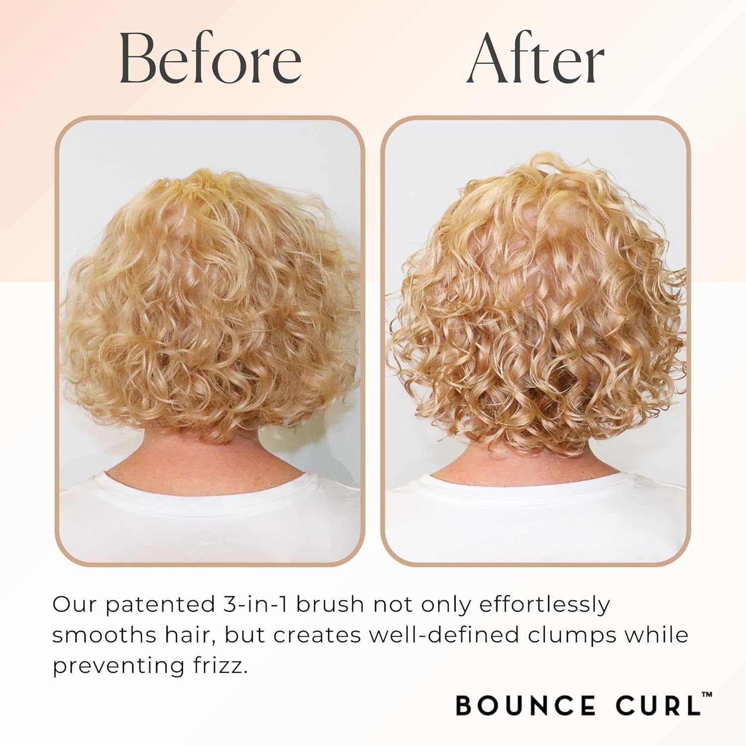 Bounce Curl Define EdgeLift Brush, 5-in-1 Tool for Effortlessly Defined Curls, Waves & Coils, Reduces Frizz - Pink - Image 5