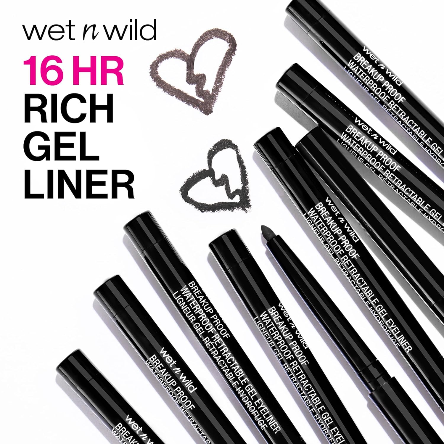 wet n wild Mega Last Breakup Proof Retractable Gel Eyeliner - Waterproof 16-Hour Long-Lasting Wear, Cruelty-Free & Vegan - Brick Brown - Image 2