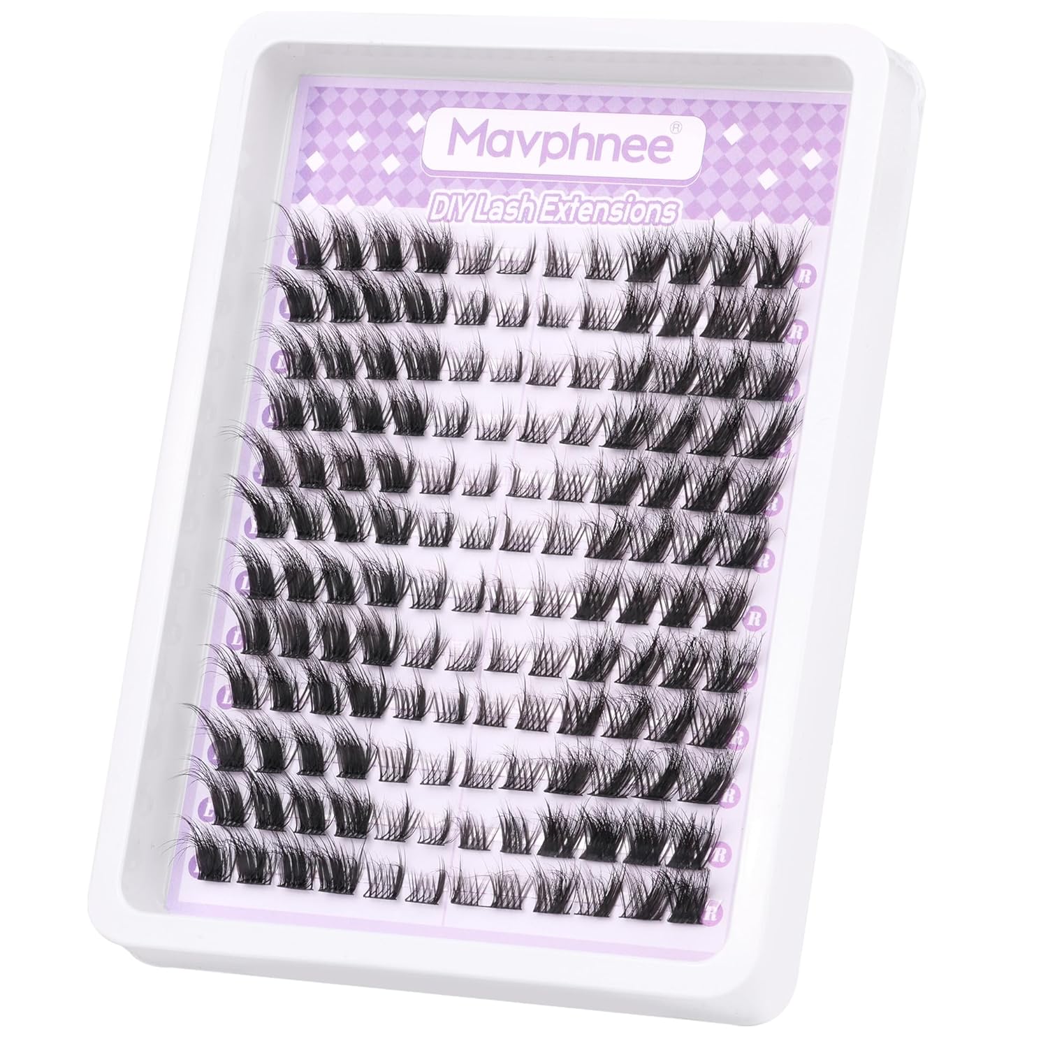 Mavphnee Lash Clusters Cat Eye Cluster Eyelash Extensions 144 Pcs Fox Eye Lashes Left & Right Individual Lashes Wispy DIY Lash Extension Natural Cluster Lashes Pack - Image 3