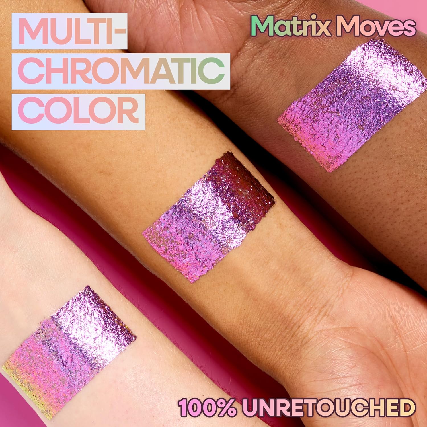 wet n wild Chameleon Chrome Eyeshadow Foil, Multi-Chromatic Light-Reflecting Pigments, Self-Adhering & High-Impact Color, Long-Lasting & Blendable Formula, Cruelty-Free & Vegan - Matrix Moves - Image 3