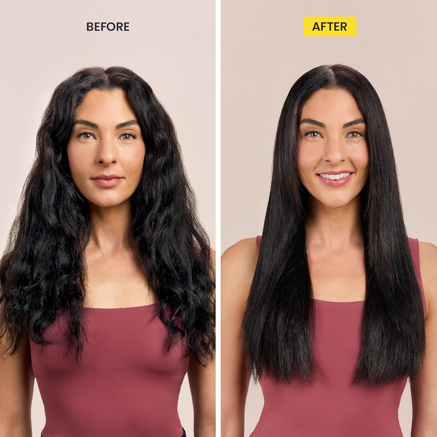 Drybar The Brush Crush Heated Straightening Brush | One Step Hair Straightener Brush, Smooth and Style for Frizz-free Hair, Works With All Hair Types - Image 2