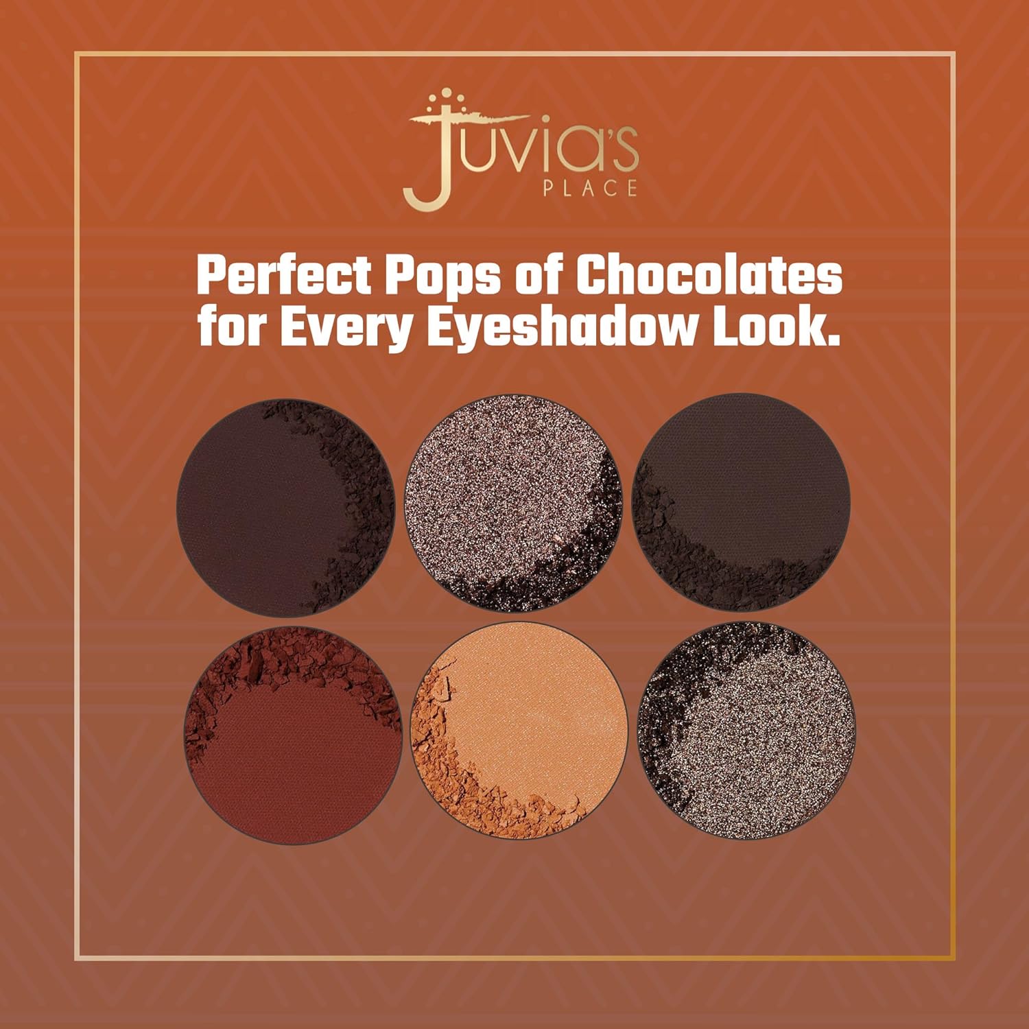 Juvia's Place Palette The Chocolates - Rich Dark Chocolate, Tan, Auburn, Shades of 6, Professional Eye Makeup, Pigmented, Makeup Palette for Eye Color & Shine - Image 4