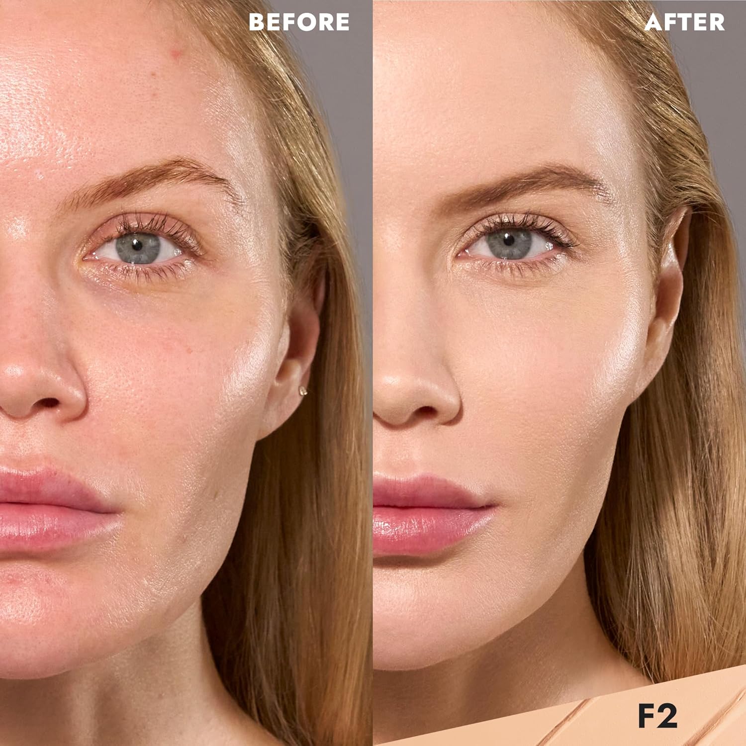 COVER FX Total Cover Cream Foundation - Shade F2 - Buildable Coverage - Natural Finish - Oil-Free - Sweat-Proof - Image 2