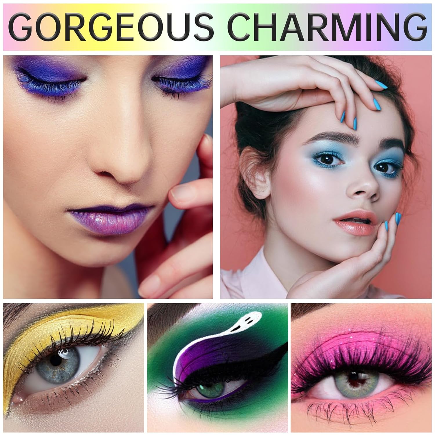 AWCCXMYM Green Glitter Eyeshadow Cream Eyeshadow Colorful Highly Pigmented Shiny Pearl Matte Eyeshadow Palette For Eyeliner Face Body Paint 04#Green - Image 6