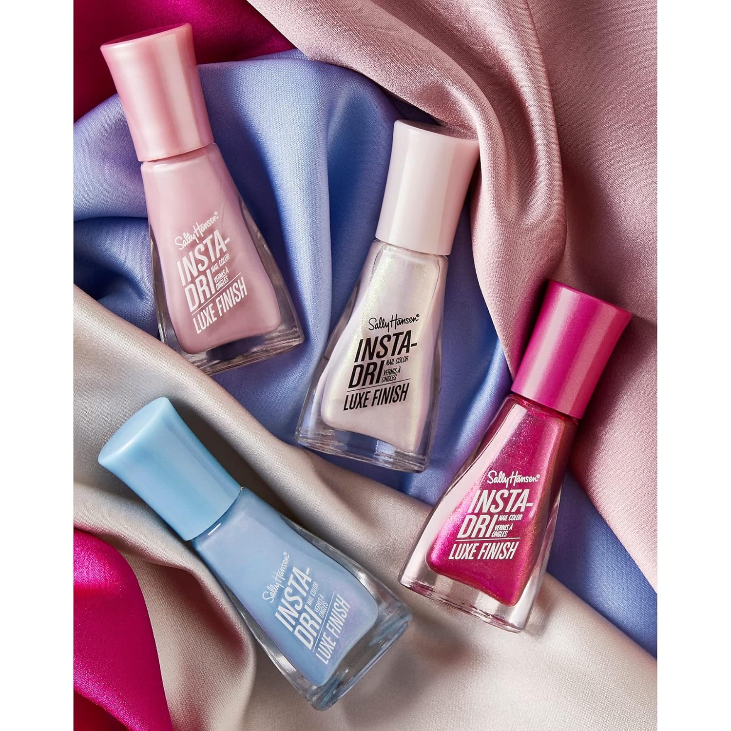 Sally Hansen Insta-Dri, Glos-sea, Quick Dry, Long Lasting, Opaque, Creme Blue Nail Polish - Image 7