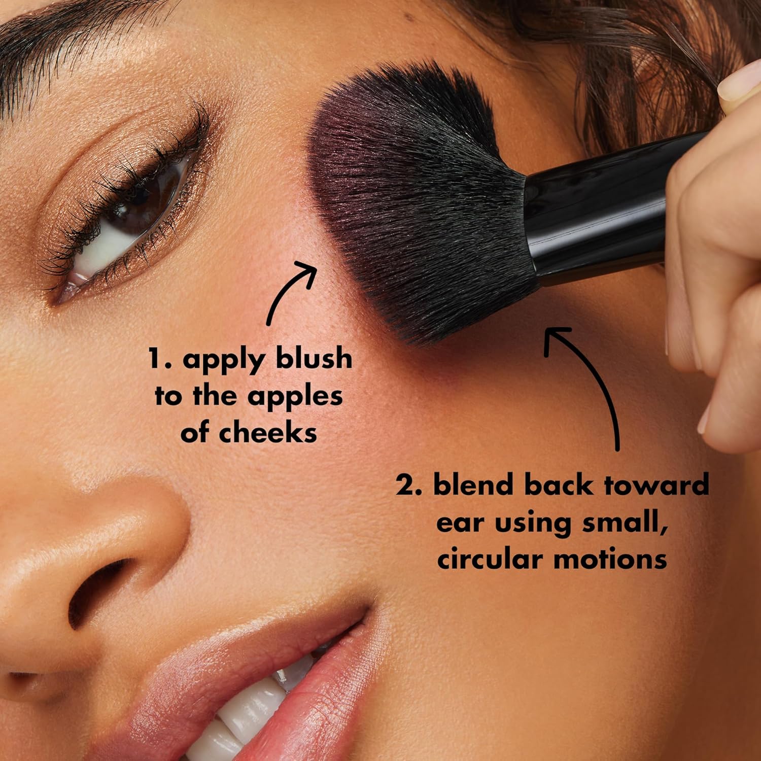 e.l.f. Angled Blush Brush, Face Makeup Brush For A Sculpted Look, Great For Cream, Liquid Or Powder Blush, Bronzers & more, Vegan & Cruelty-Free - Image 4