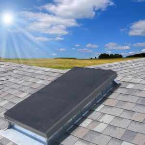 Skylight Sun Shades for Windows - 7' x 6' Black Mesh Sun Screen with 50 Black No-Drill Snap Fasteners - Quick & Easy to Install for Winter