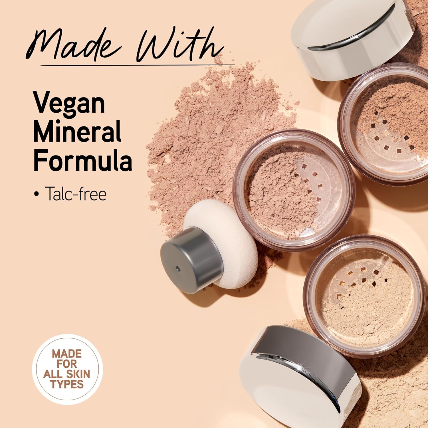 Physicians Formula Mineral Wear Talc-Free Loose Powder Medium Beige, Dermatologist Tested, Clinicially Tested - Image 4