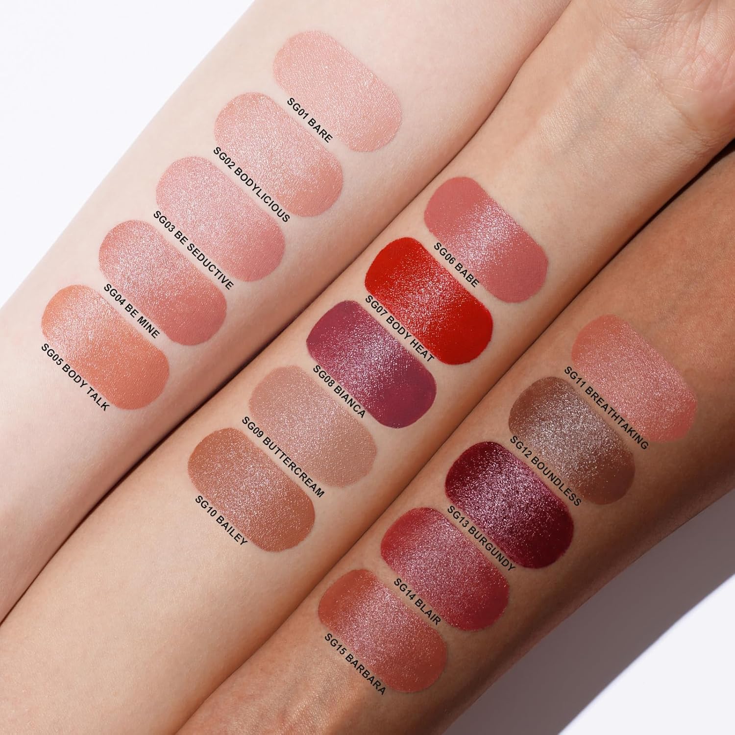 Oulac Beige Lipsticks for Women, Pale Nude Matte Lip Base, Full Coverage Lip Color, Satin Matte Finish, Cream Texture, Hydrating, Infused with Hyaluronic Acid, Vegan & Clean Beauty 4g SG01 Bare - Image 7