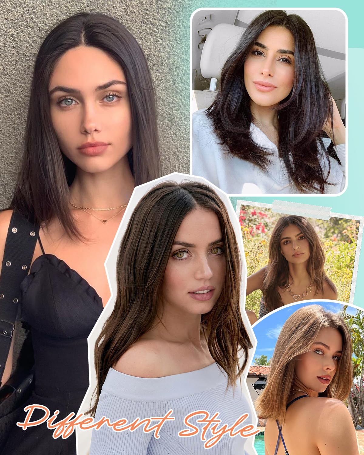 Benehair Human Hair Topper for Women - 9 * 12CM Silk Base, No Bangs, 150% Density, 100% Remy Hair Piece for Thinning Hair - Dark Brown, 12 Inch - Image 9