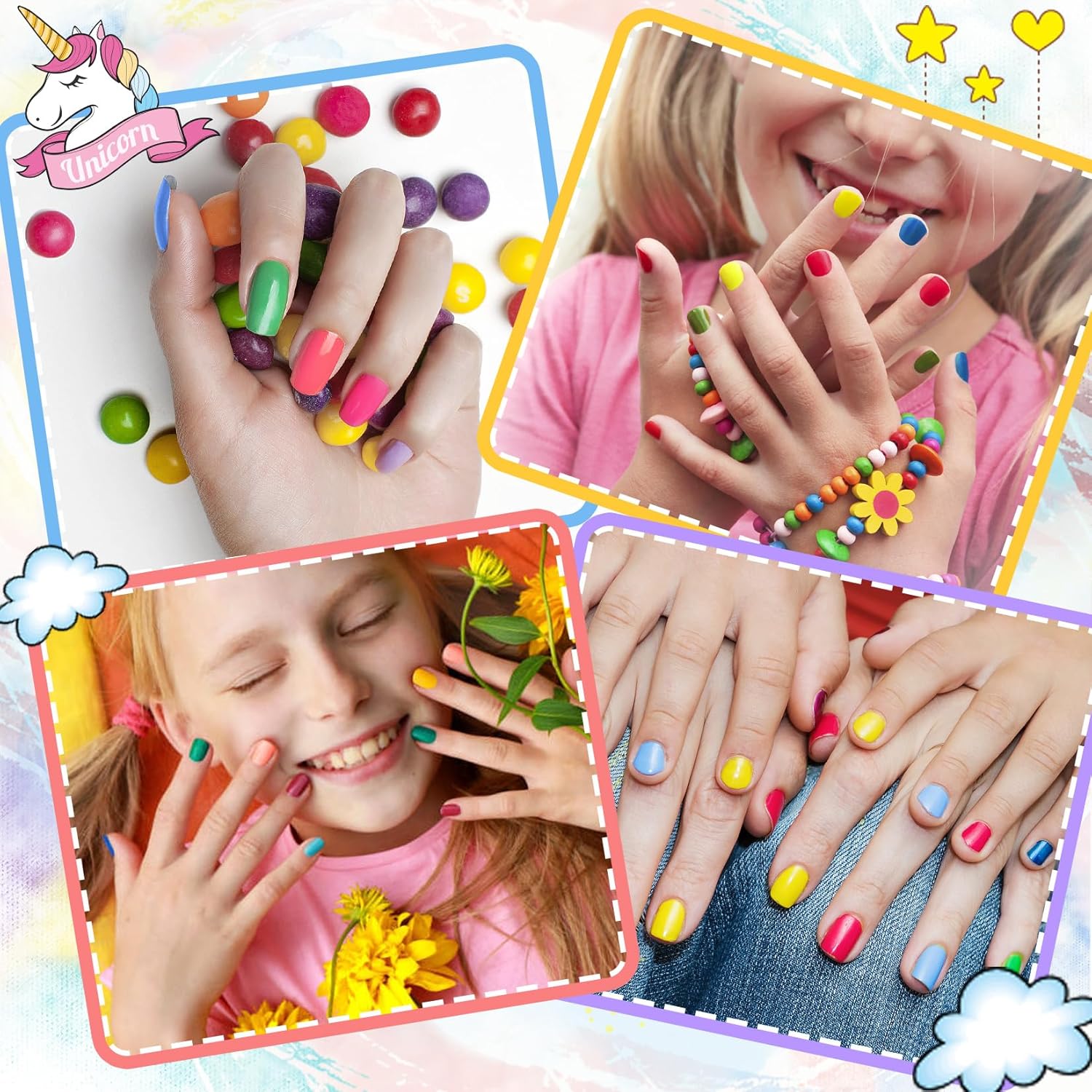 Kids Nail Polish - Non-Toxic, Water-Based, Low Odor, Peel-Off, Quick Dry Set for Girls Ages 3+ (6 Colors) - Image 6