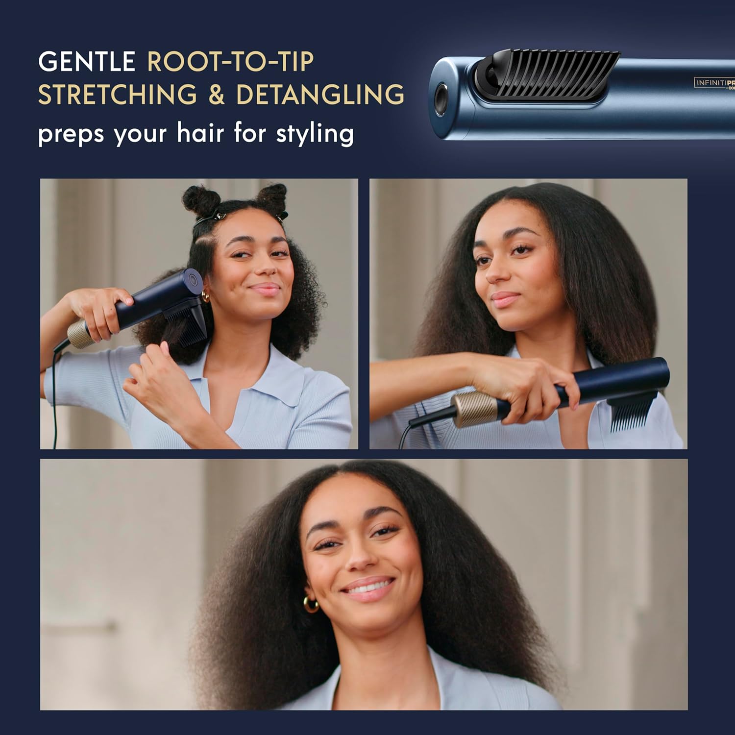 DigitalAIRE Hair Dryer | Drying Wand, Straightener, Styler, All in One | Powerful, Fast Blow Dryer with High Performance Straightening Brush, Volumizing Brush, and Styling Pick - Image 6