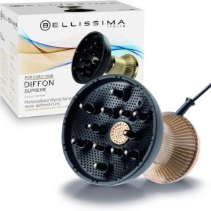 Diffon Supreme Diffuser & Curly Hair Dryer - XL Diffuser for Long Waves, Curls, Coils - Cool Button - Anti-Frizz Technology