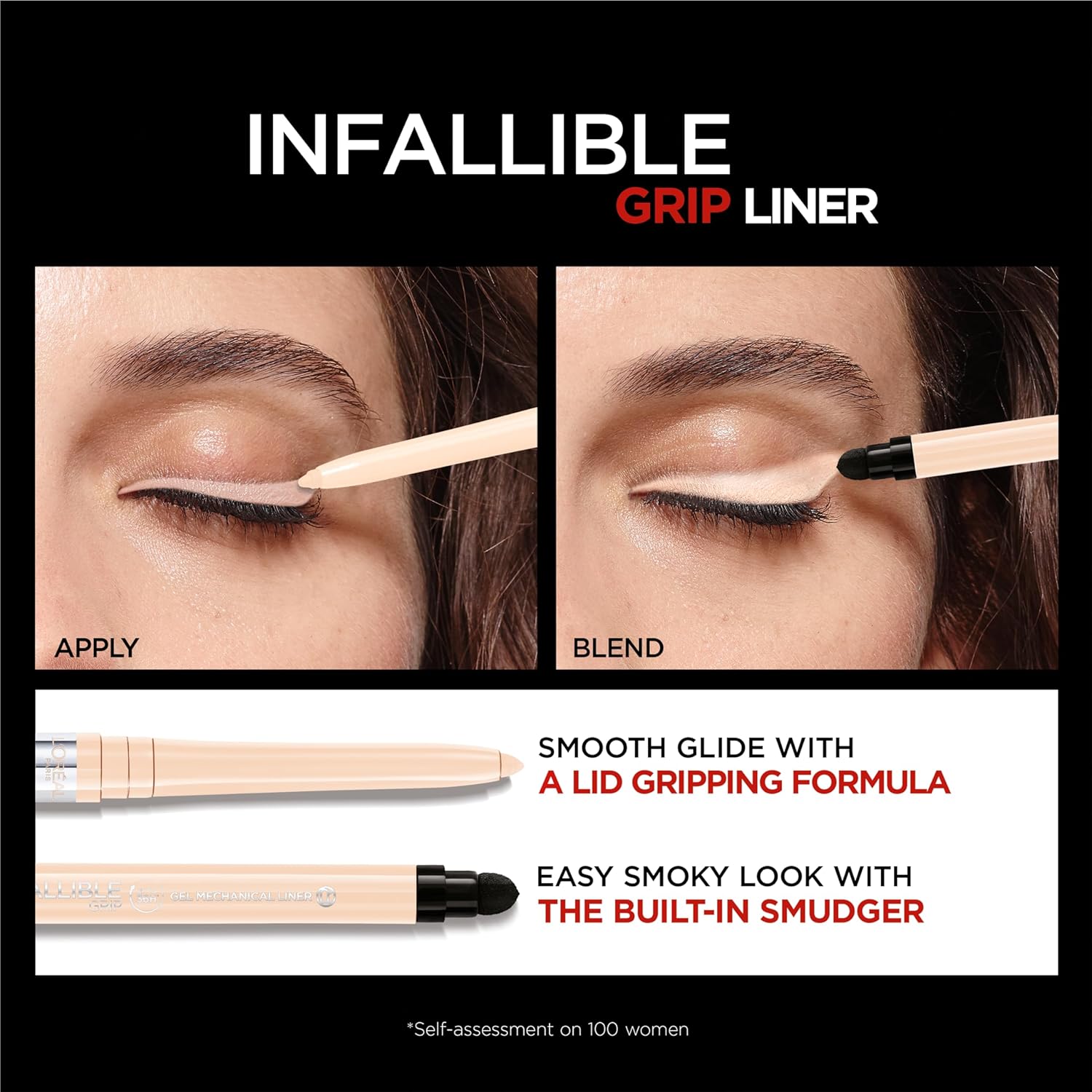 L'Oreal Paris Infallible Grip Mechanical Gel Eyeliner Pencil, Smudge-Resistant, Waterproof Eye Makeup with Up to 36HR Wear, Bright Nude, 0.01 Oz - Image 5
