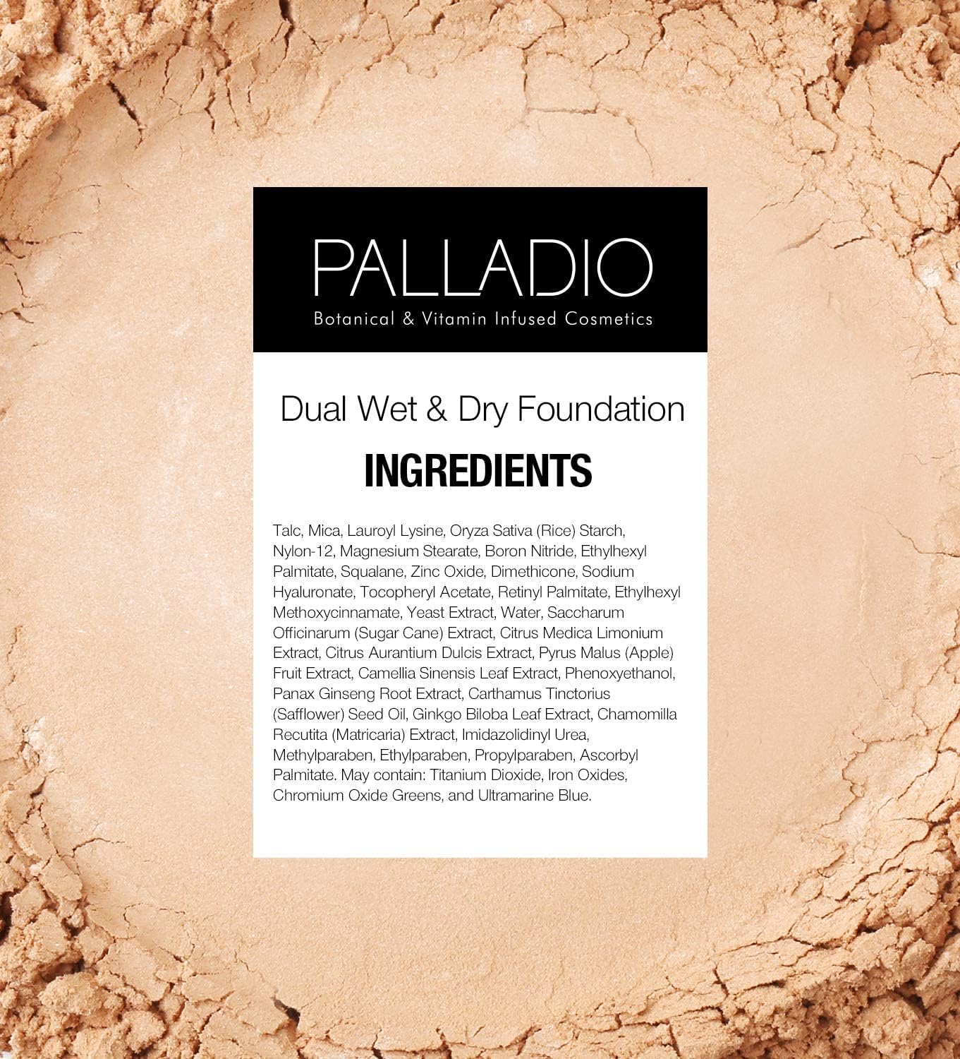 Palladio Dual Wet and Dry Foundation with sponge and Mirror Squalane Infused Apply Wet for Maximum Coverage or Dry for Light Finishing and Touchup Minimizes Fine Line All day Wear, Everlasting Tan - Image 7