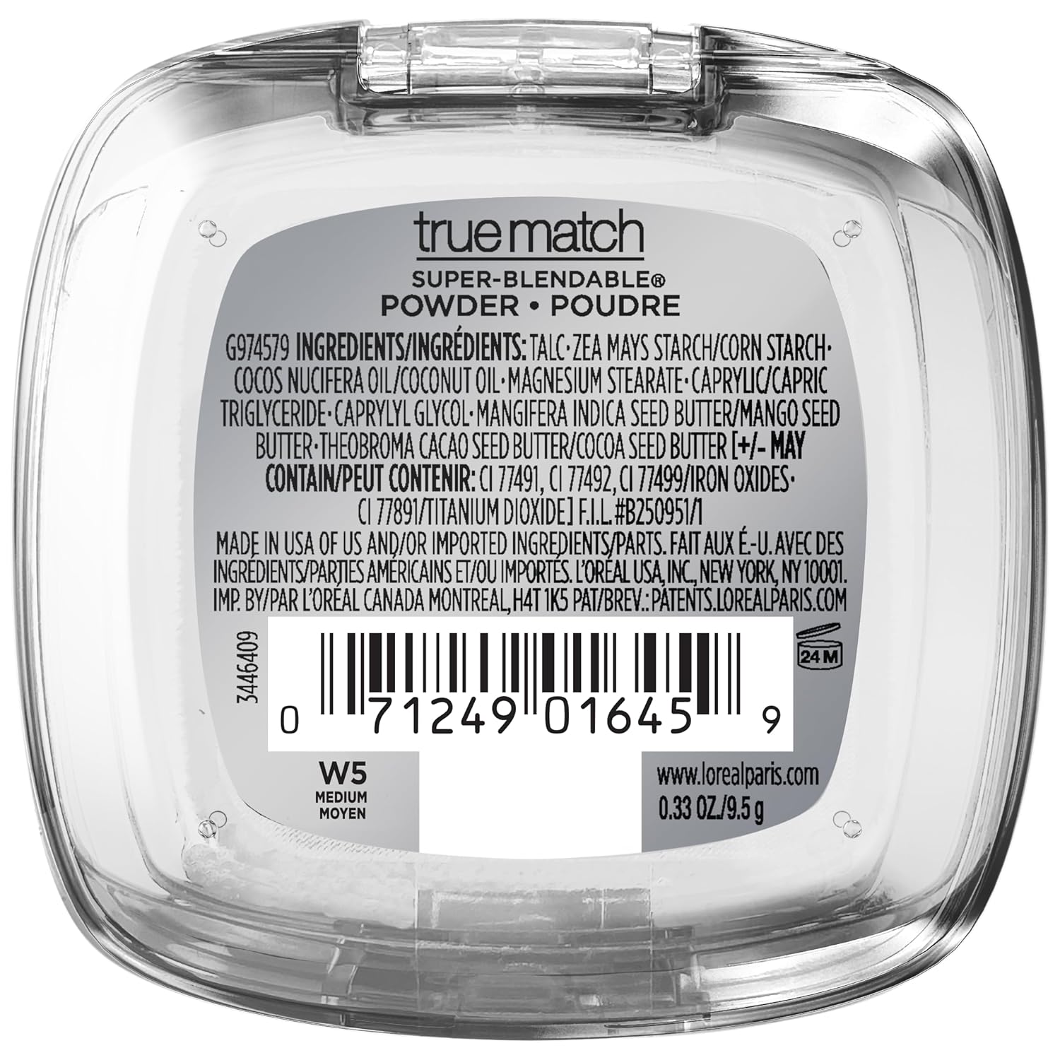 L'Oreal Paris True Match Super Blendable Oil Free Foundation Powder, W5 Medium, 0.33 oz Packaging May Vary - Image 7