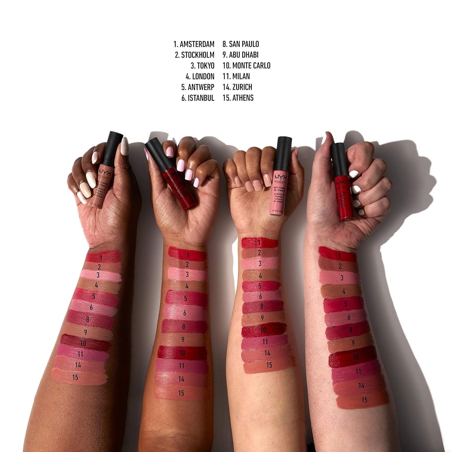 NYX PROFESSIONAL MAKEUP Soft Matte Lip Cream, Lightweight Liquid Lipstick - Abu Dhabi (Deep Rose-Beige) - Image 4