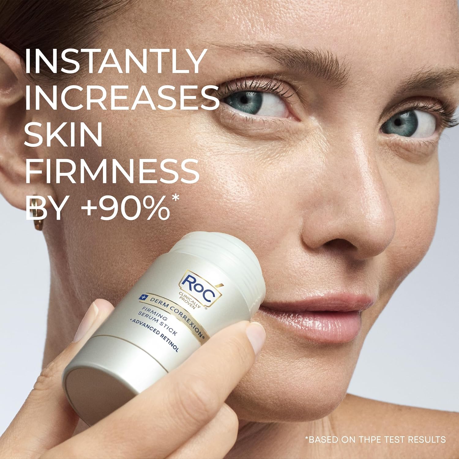 RoC Derm Correxion Advanced Retinol Firming Serum Stick with Antioxidants to Visibly Tighten and Firm Wrinkles and Laugh Lines, 1.0 oz with Retinol Eye Cream Packette - Image 2