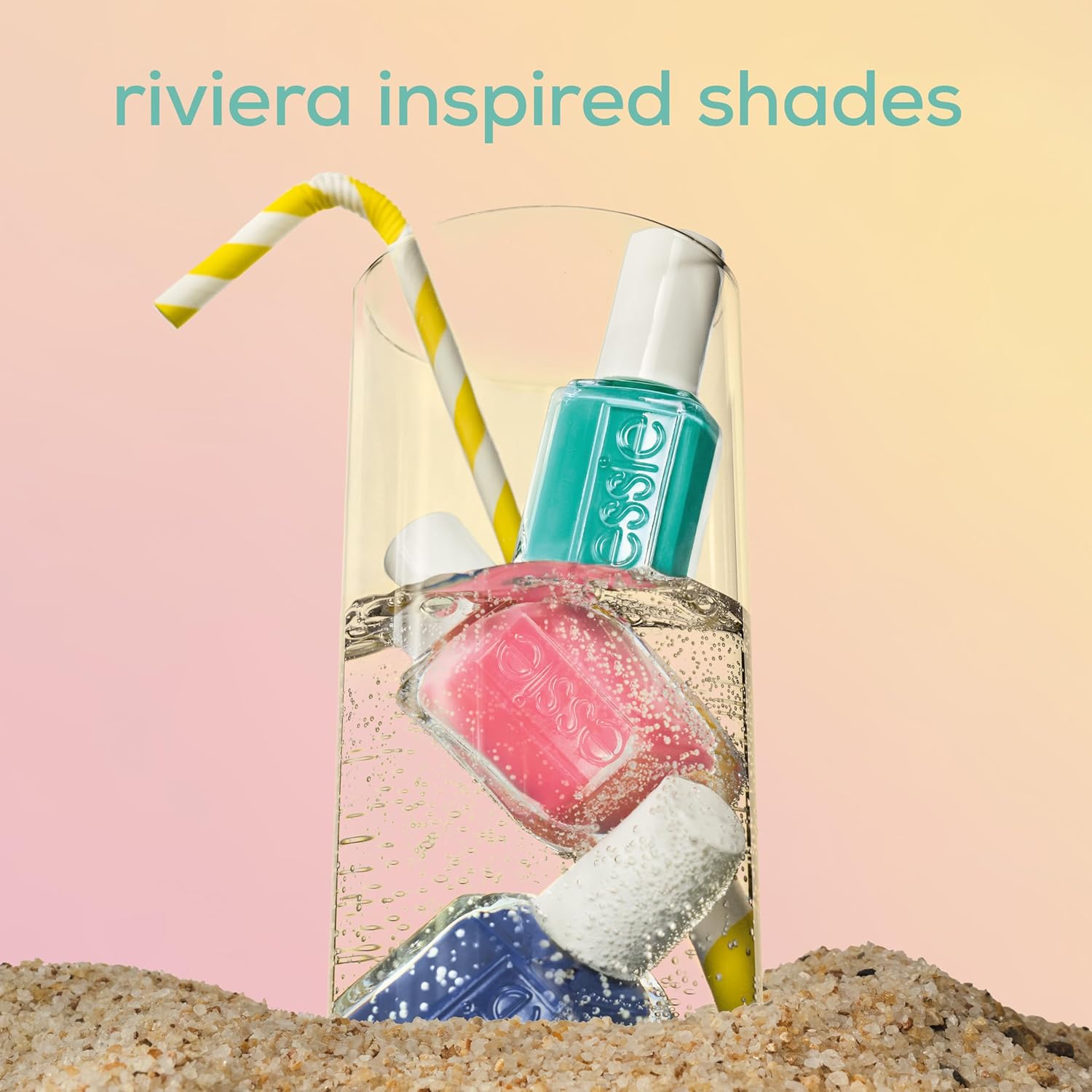essie Nail Art Studio Special Effects Polish, Shimmer, Riviera Rush, Blue Nail Polish, Vegan, Bikini Snapped, 0.46 fl oz - Image 5