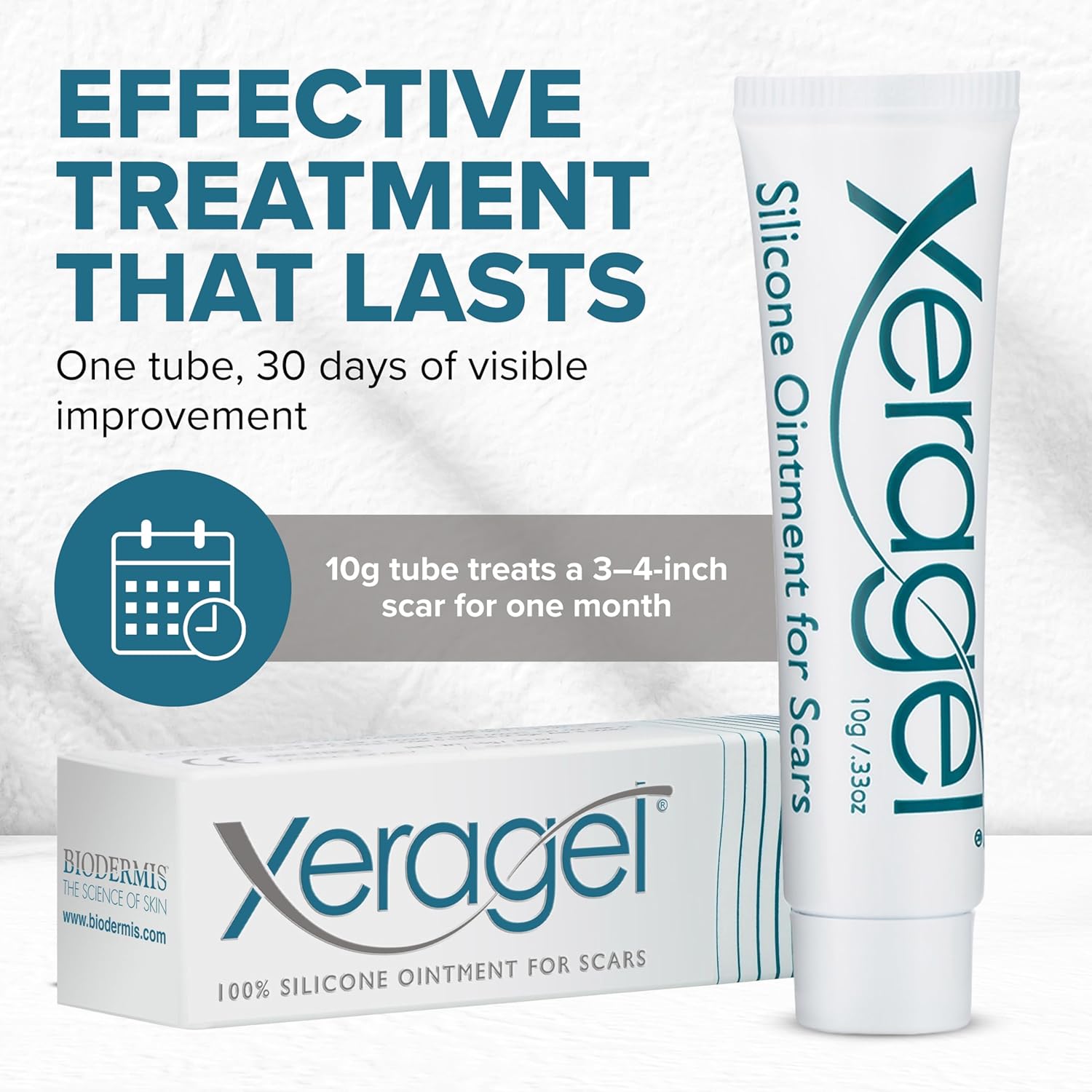 Xeragel 100% Silicone Scar Treatment Ointment 10g – Scar Gel for Smoother, Flatter Scars from Surgery, Burns, Acne & More - For Old & New Scars on Face, Neck & Hands - Hypoallergenic & Fragrance-free - Image 7