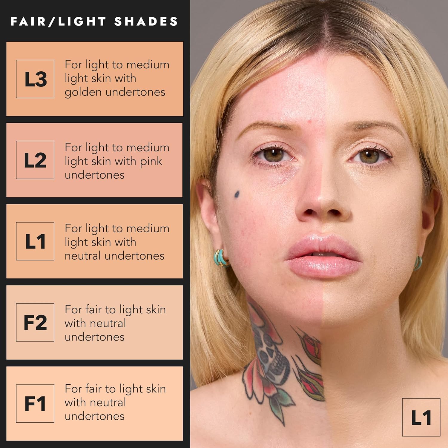 COVER FX Total Cover Cream Foundation - Shade L3 - Buildable Coverage - Natural Finish - Oil-Free - Sweat-Proof - Image 6