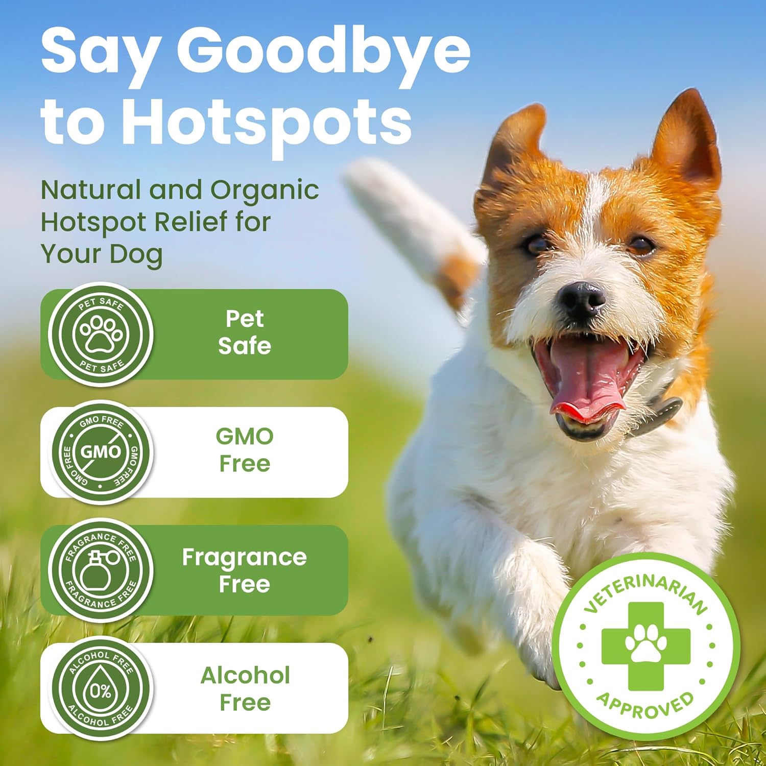 Hot Spot Treatment for Dogs, Cats & Pet Wound Care: Healing Ointment for Pets Itchy Skin Relief, Dry Skin Treatment, Natural Allergy Relief, Dog Paw Balm + Manuka Honey, Aloe Vera, Vitamin E (2 Oz.) - Image 3