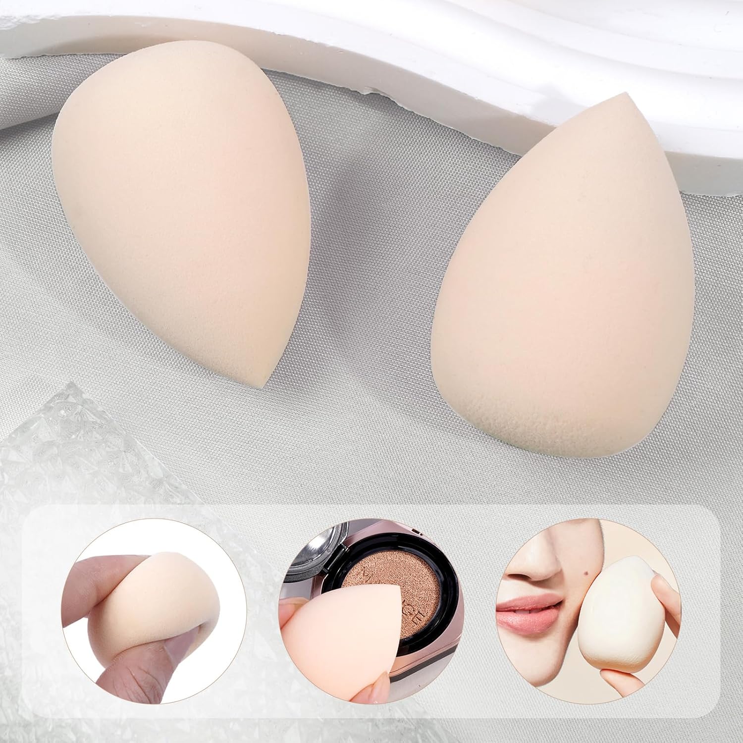 MAANGE 9 PCS Makeup Brush Set Foundation Brush Double Makeup Brushes for Blending Liquid Powder Concealer Cream Blush Buffe Contour Make up Brush Kit (Gold) - Image 9