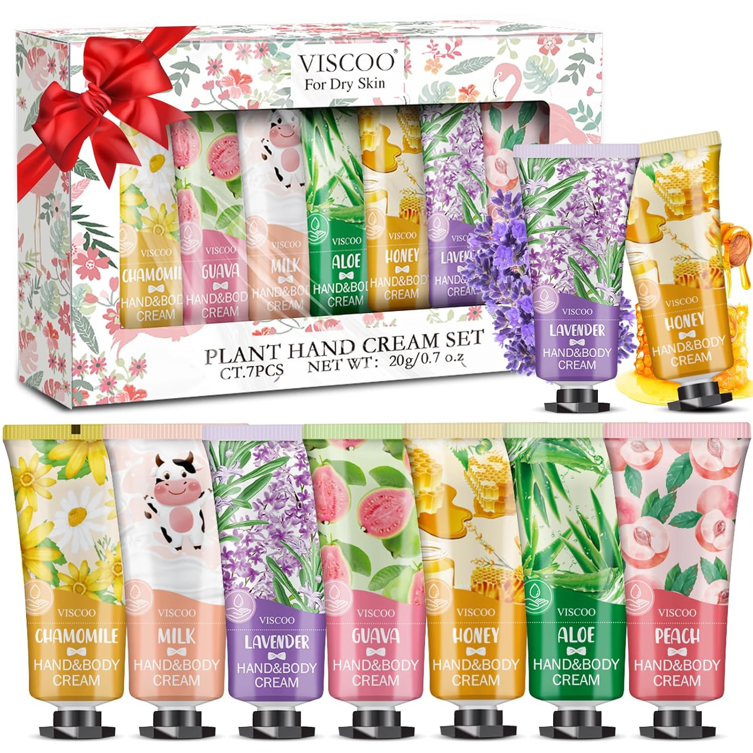 7 Pack Hand Cream Gifts Set for Women,Teacher Appreciation Gifts,End of Year Teacher Gifts,Graduation Gifts,Bridesmaid Gifts,Mom Gifts,Thank You Gifts,Moisturizing Hand Lotion Travel Size