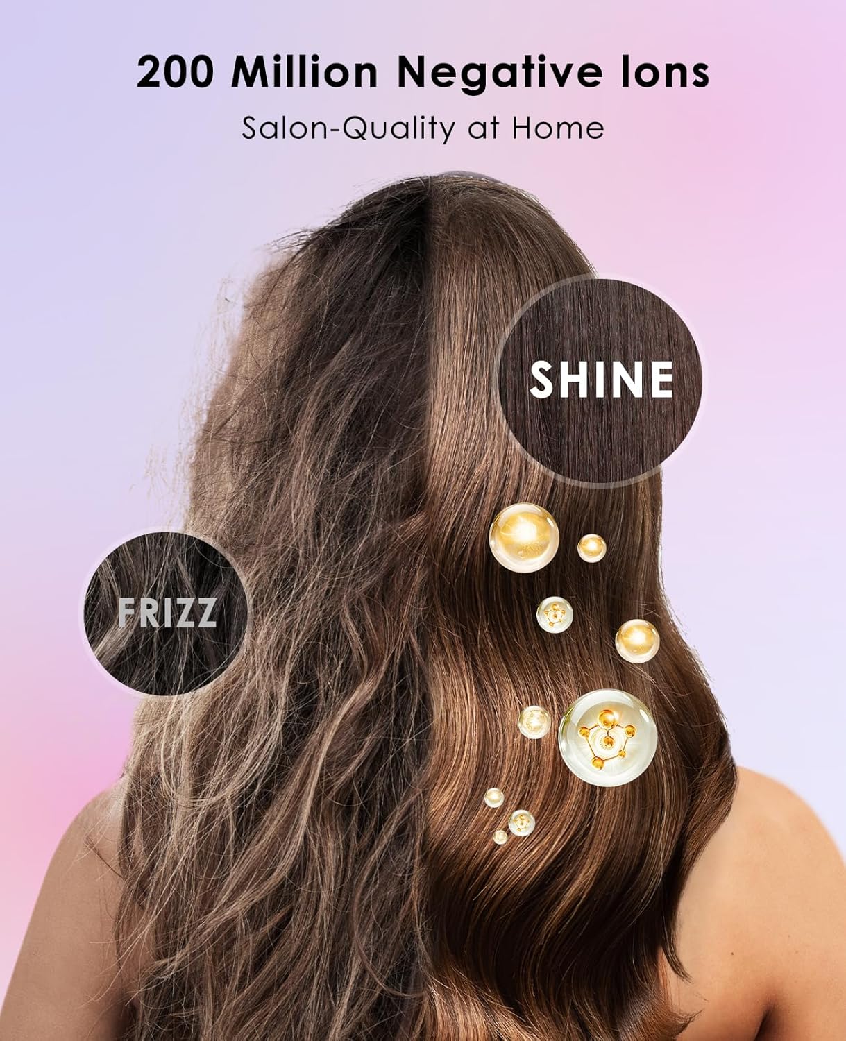 Hair Dryer, Negative Ionic Hair Dryer, High-Speed Blow Dryer with 110, 000 RPM Brushless Motor, Fast Drying Lightweight Travel Hairdryer, Low Noise Home Hair Dryer with Smooth Nozzle - Image 5