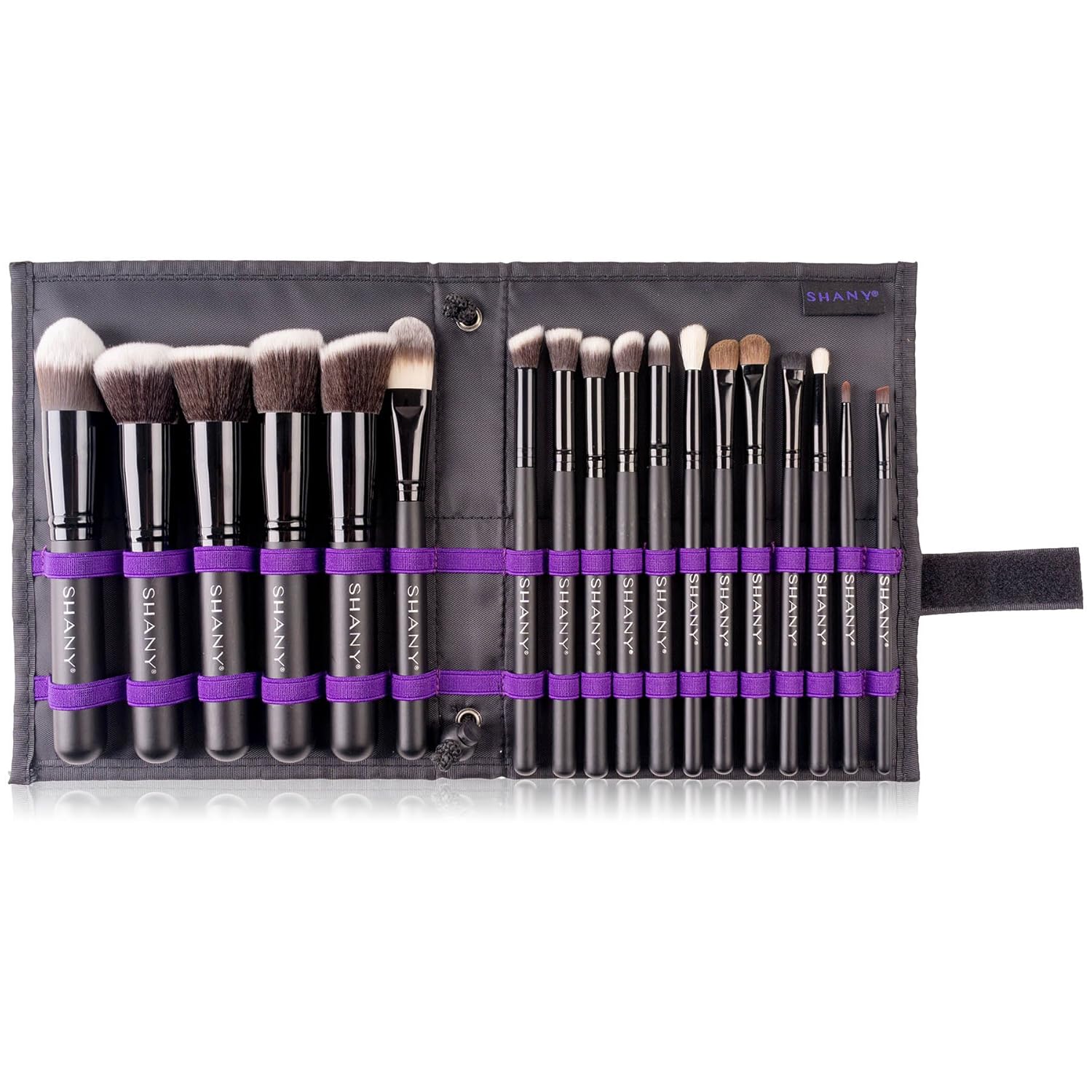 SHANY Makeup Brushes Artisan Easel Elite Cosmetics Make up Brush Set, Complete Kabuki Makeup Brush Set with Standing Convertible Makeup Brush Holder Storage - 18 pcs - Image 9