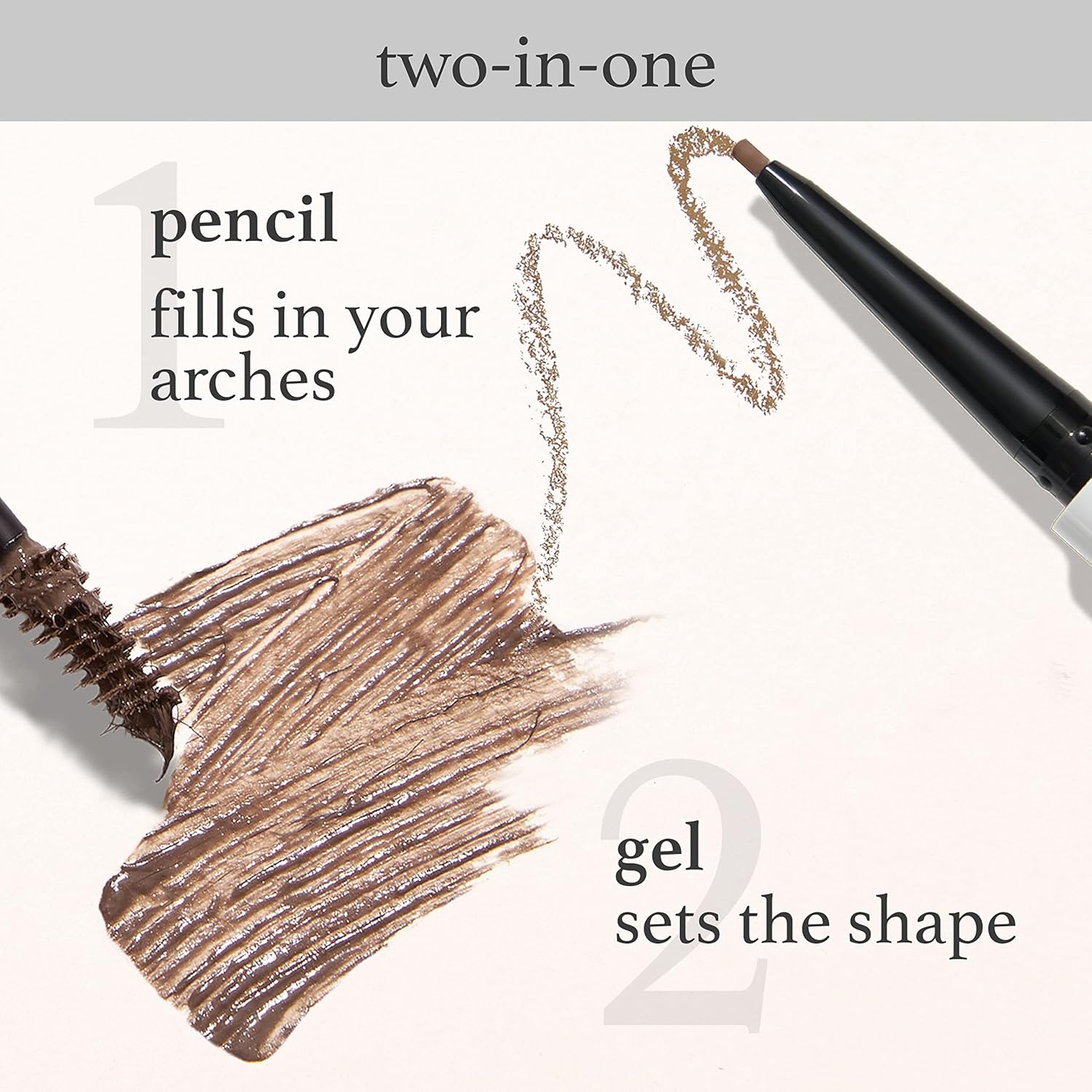 Julep Brow 101 Sculpting Pencil & Tinted Brow Gel Set - Dual-Ended Eyebrow Tool with Brush and Precision Tip - Long-Lasting, Waterproof Formula for Perfectly Defined and Tinted Brows -Medium Brown - Image 3