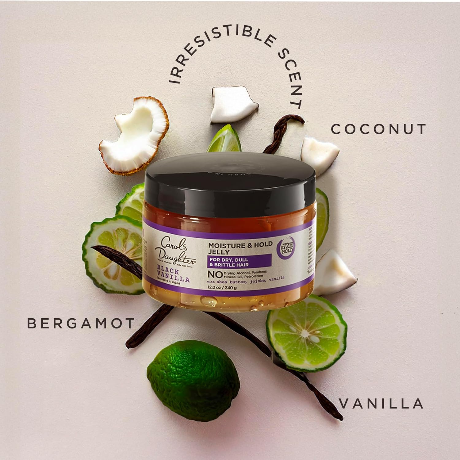 Carol's Daughter Black Vanilla Moisture and Hold Jelly, Hair Gel For Dry Hair with Shea Butter, Jojoba and Vanilla, 12 Fl Oz - Image 7