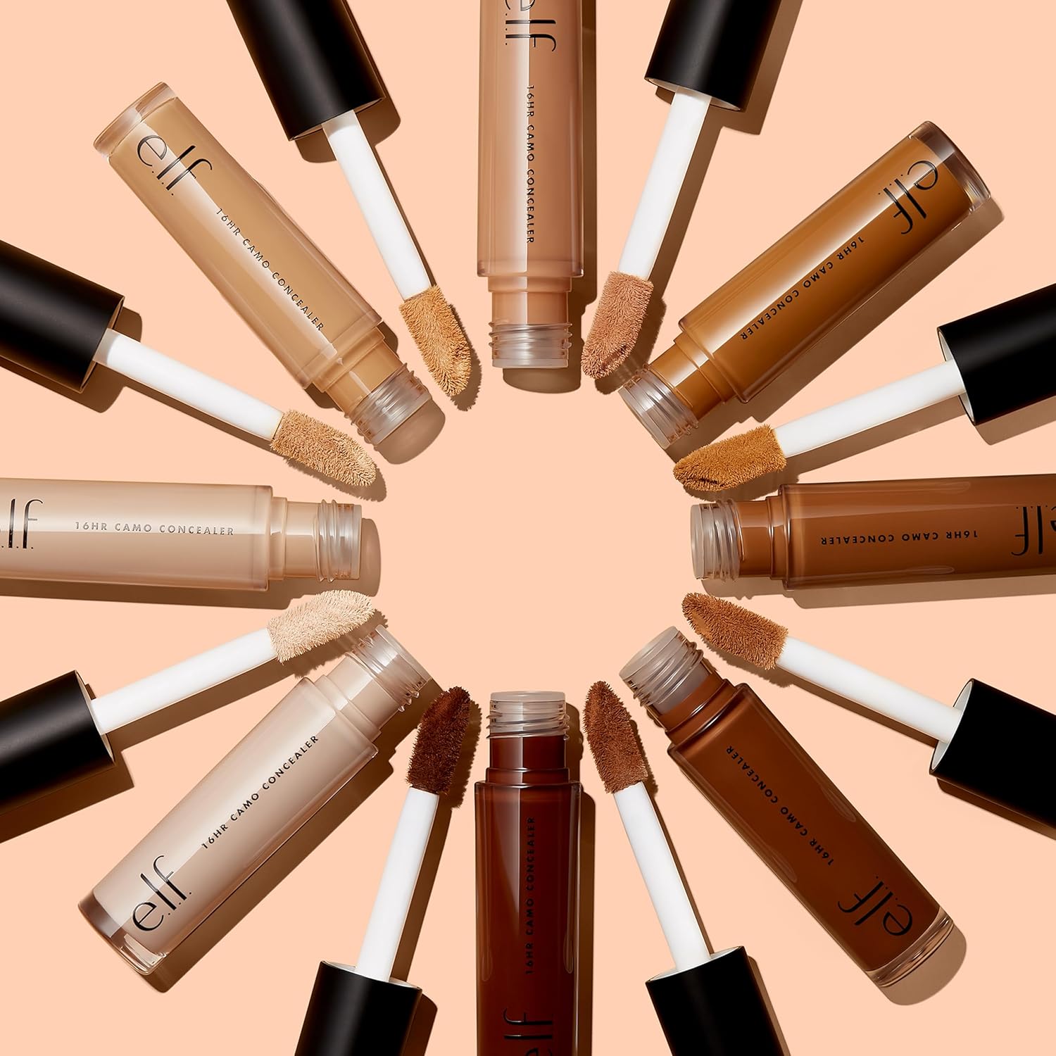 e.l.f. 16HR Camo Concealer, Full Coverage, Highly Pigmented Concealer With Matte Finish, Crease-proof, Vegan & Cruelty-Free, Deep Chestnut, 0.203 Fl Oz - Image 4