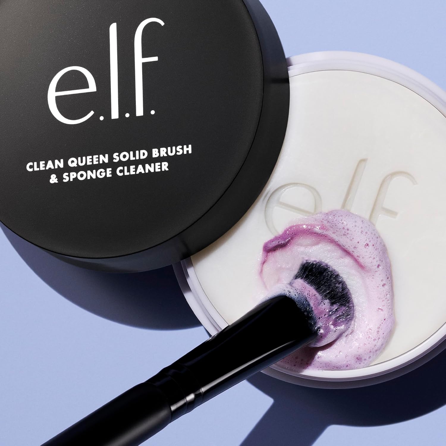 e.l.f. Clean Queen Solid Brush & Sponge Cleaner, Cleanses Face & Eye Makeup Brushes & Sponges, Nourishing, Non-Damaging Formula, Vegan & Cruelty-Free - Image 4